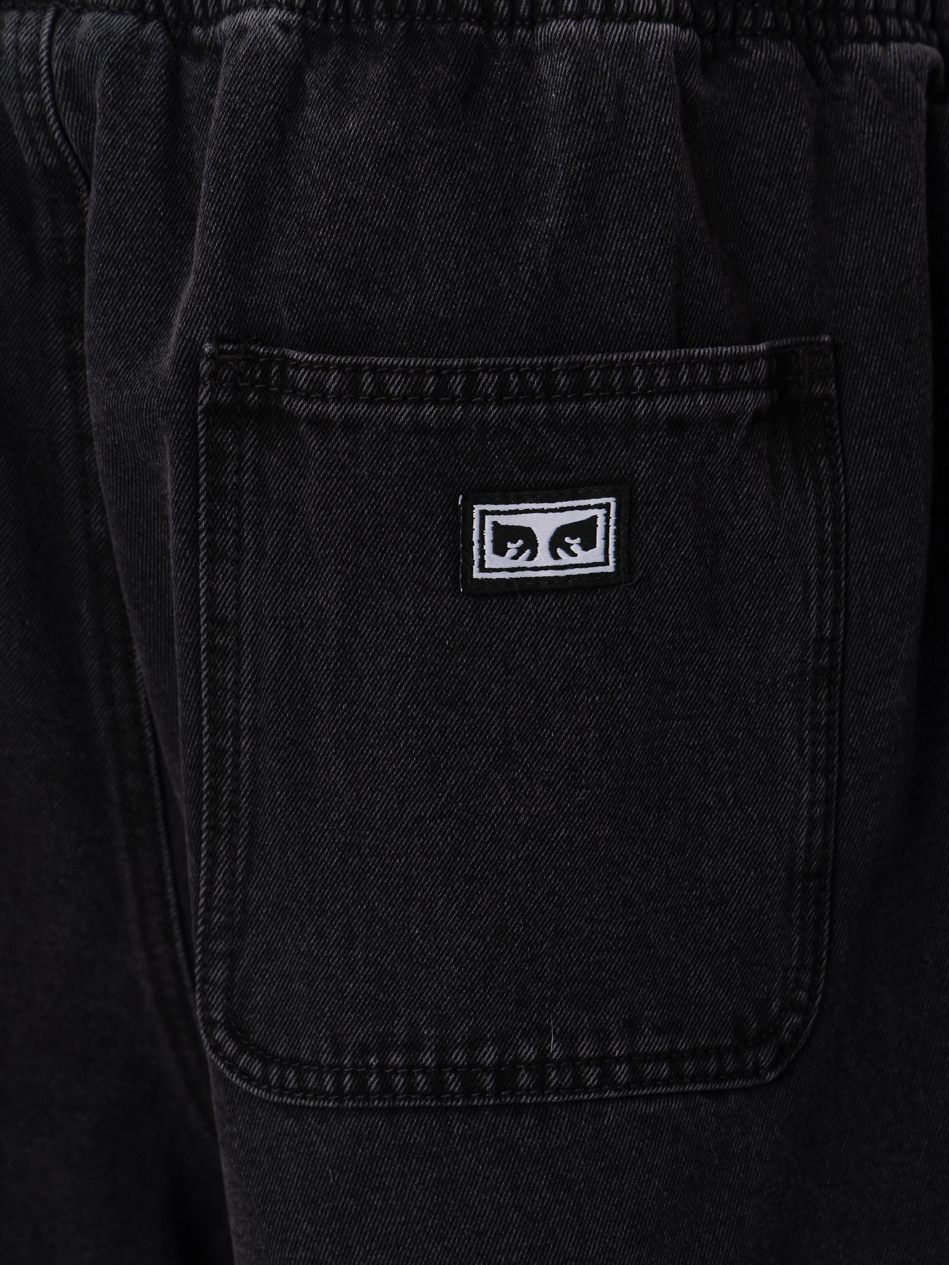 Къси панталони OBEY Easy Denim (washed black)