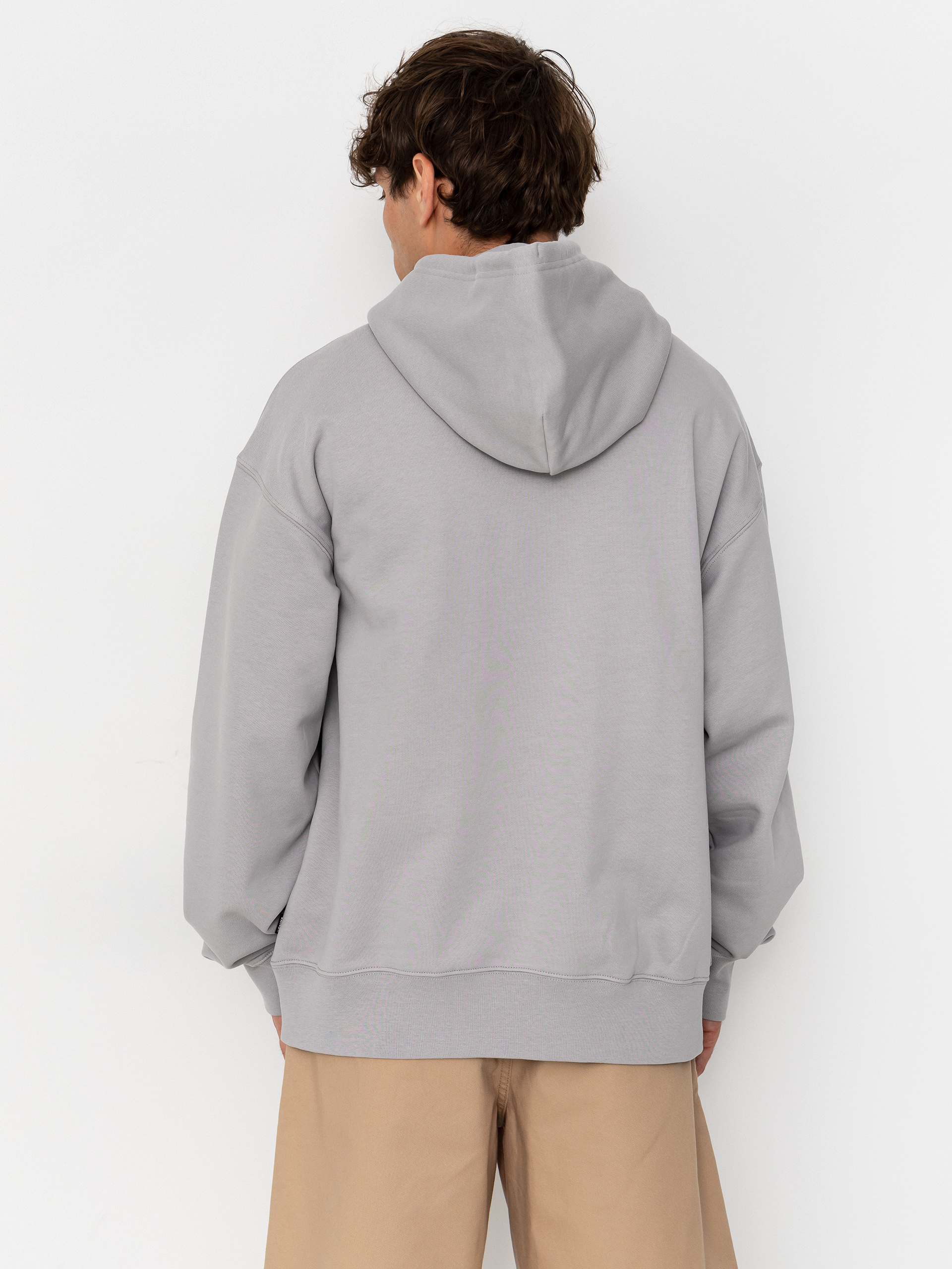Суитшърт с качулка Vans Left Chest HD (light grey)
