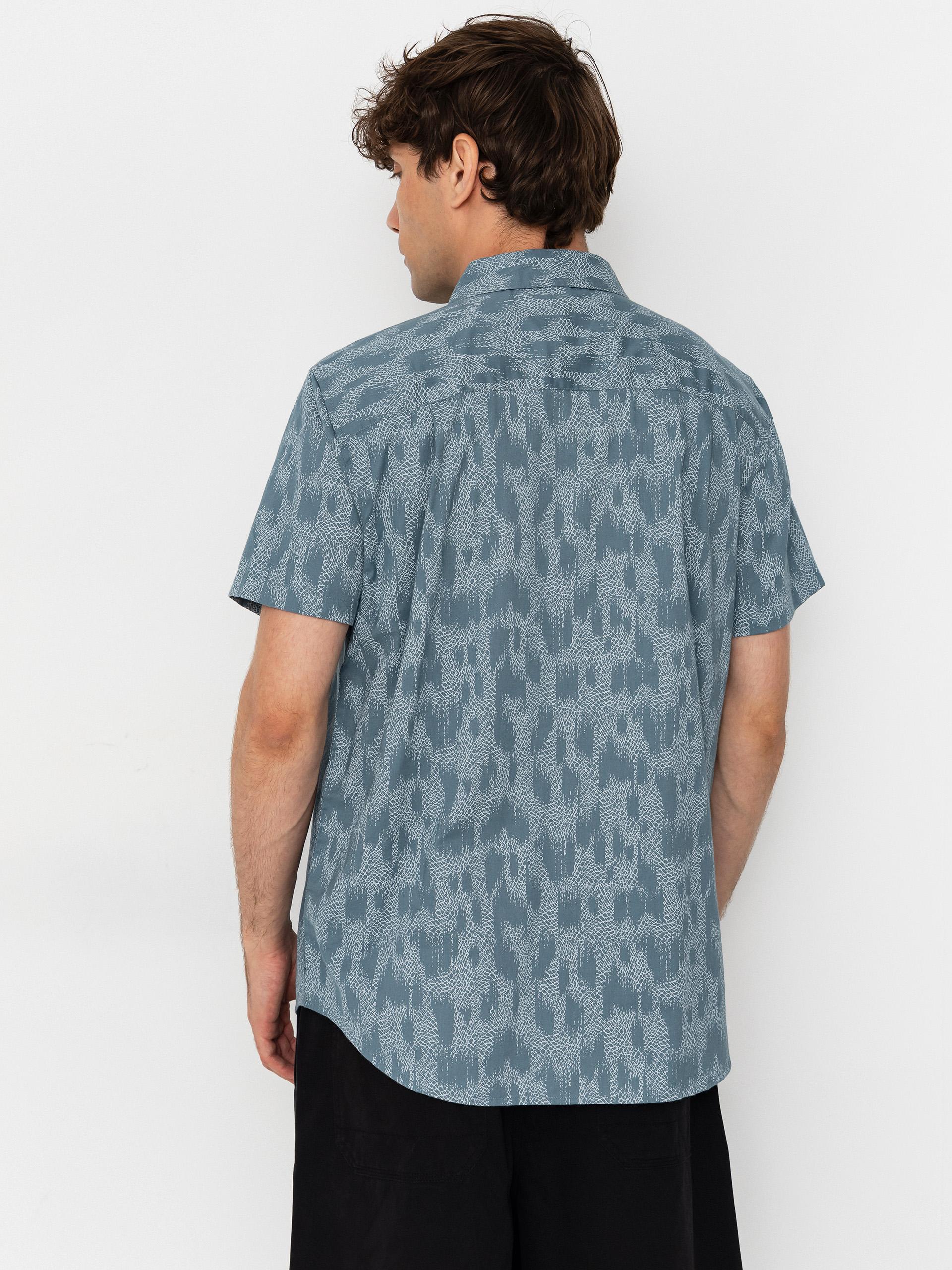 Риза Brixton Charter Print (trooper crackle paint)
