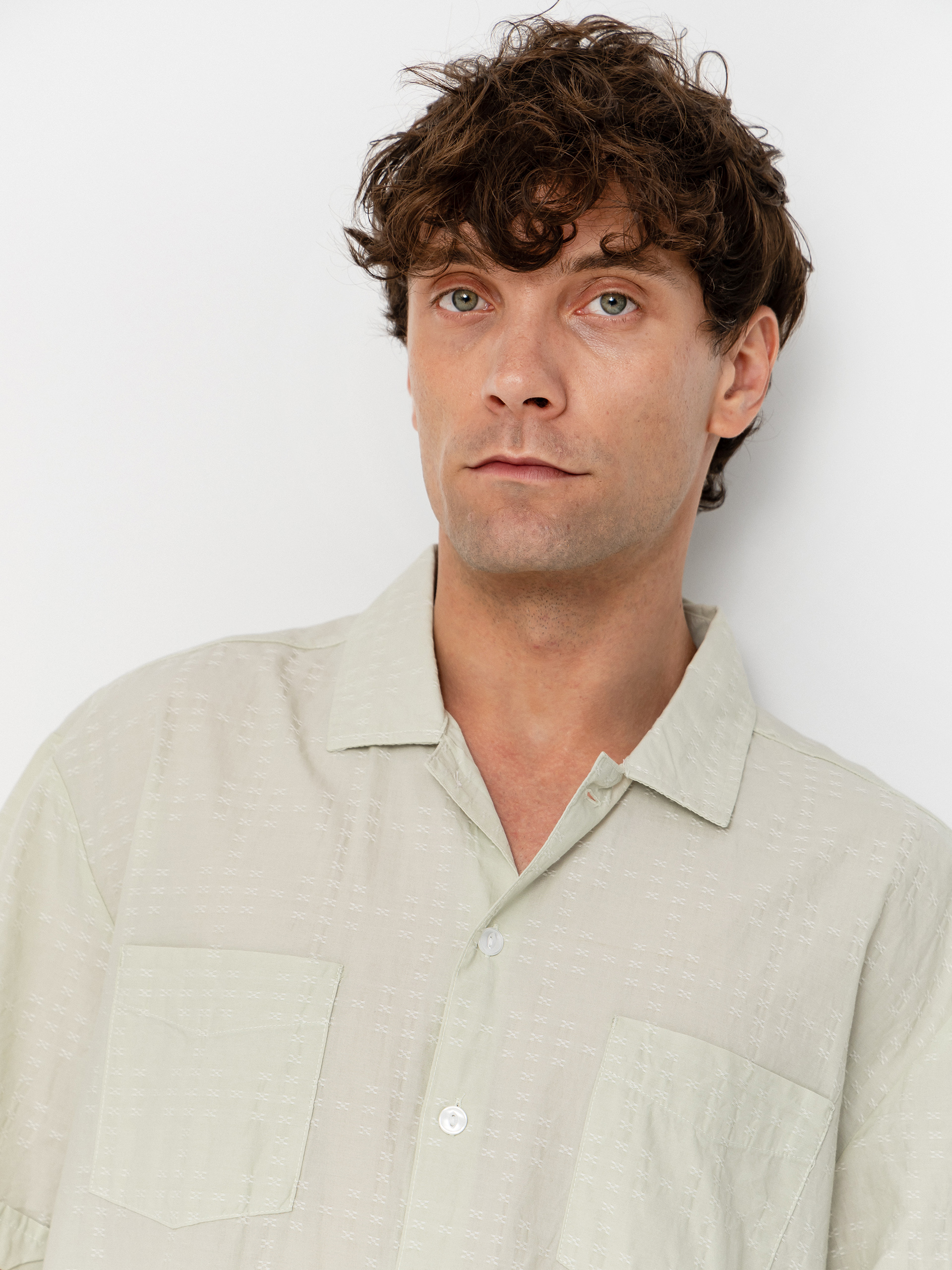 Риза Brixton The Vintage (sea foam jacquard check)