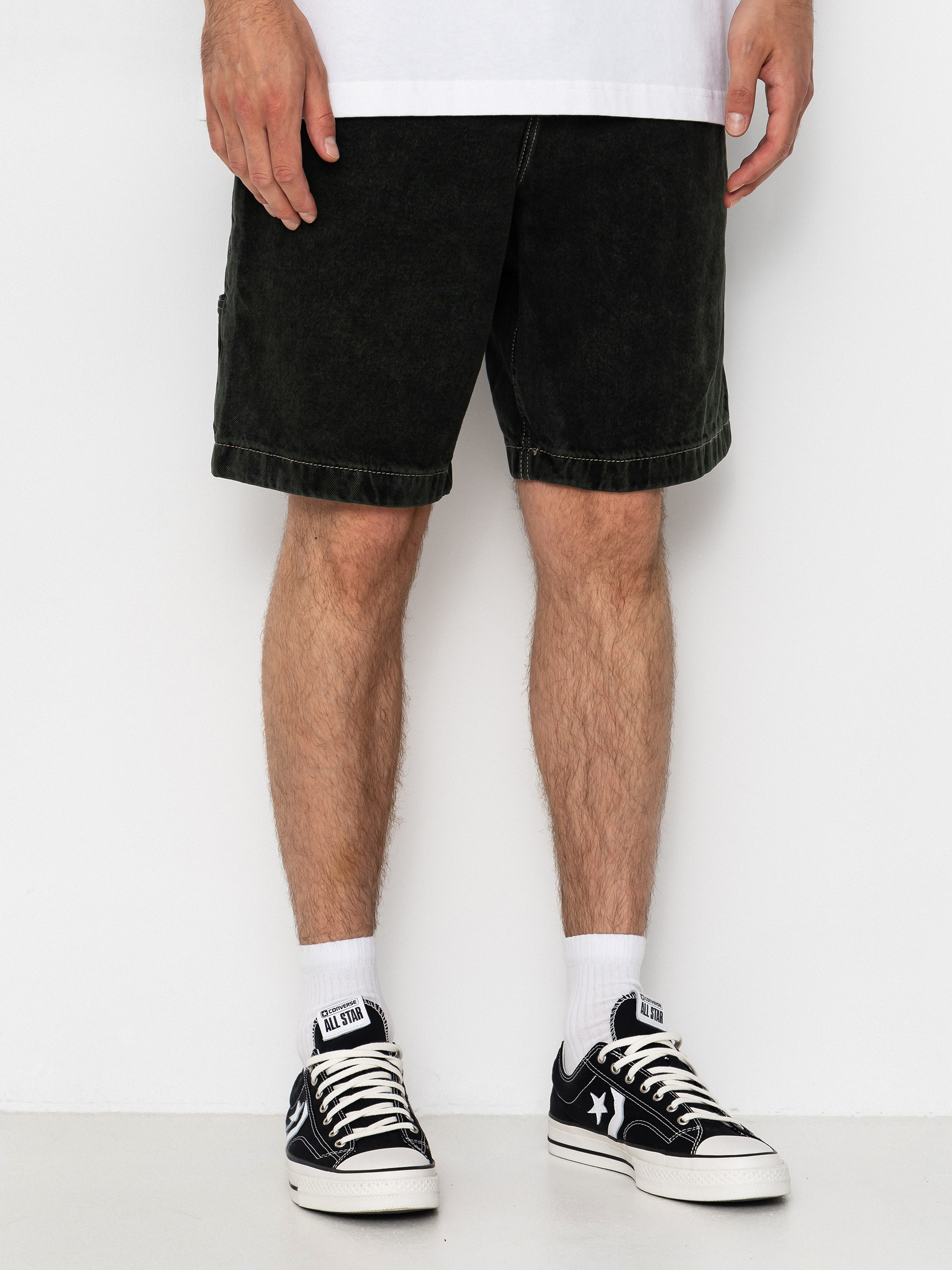 Къси панталони Element Big Carpenter Denim Wk (black green tint)