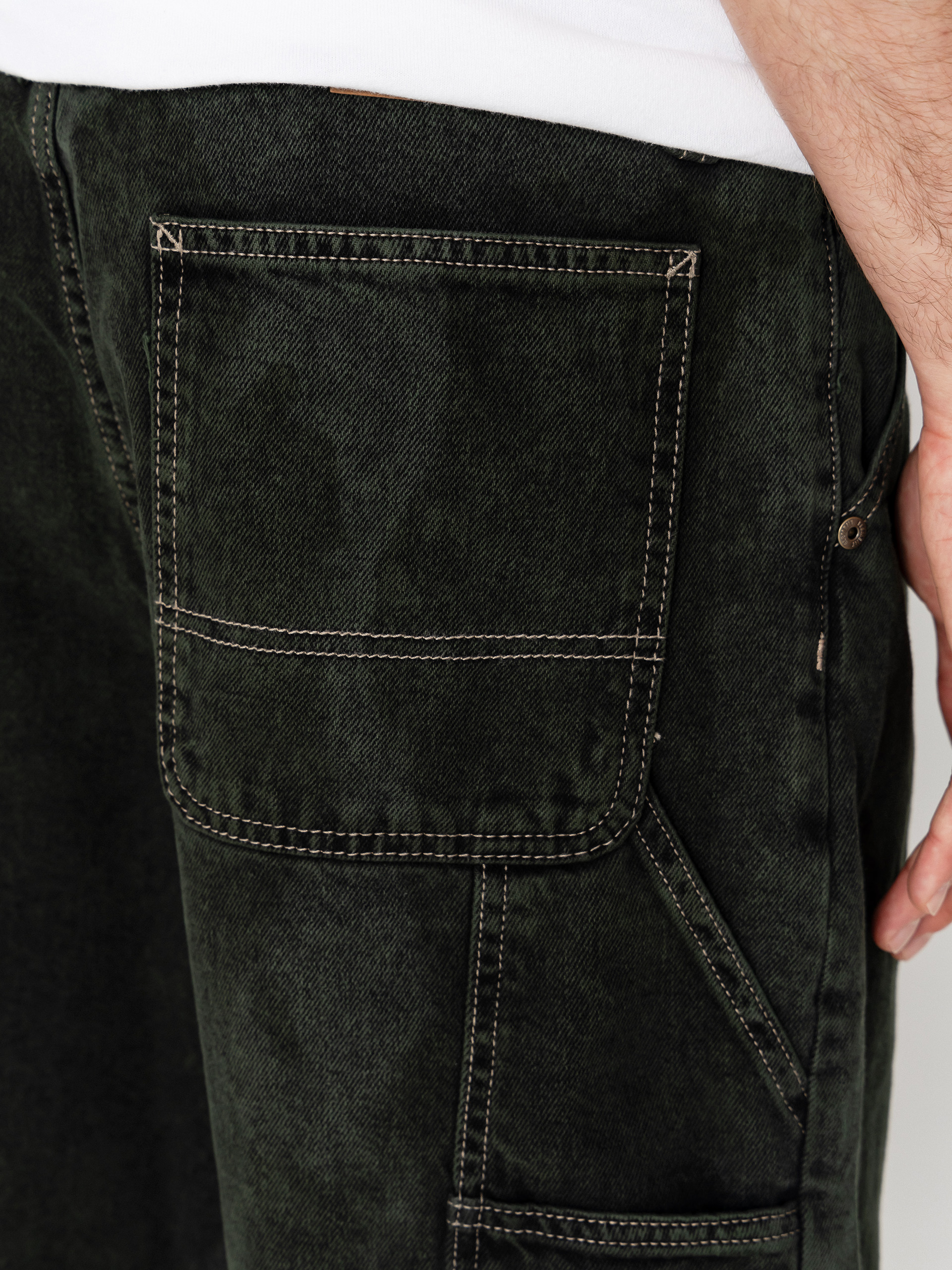 Къси панталони Element Big Carpenter Denim Wk (black green tint)