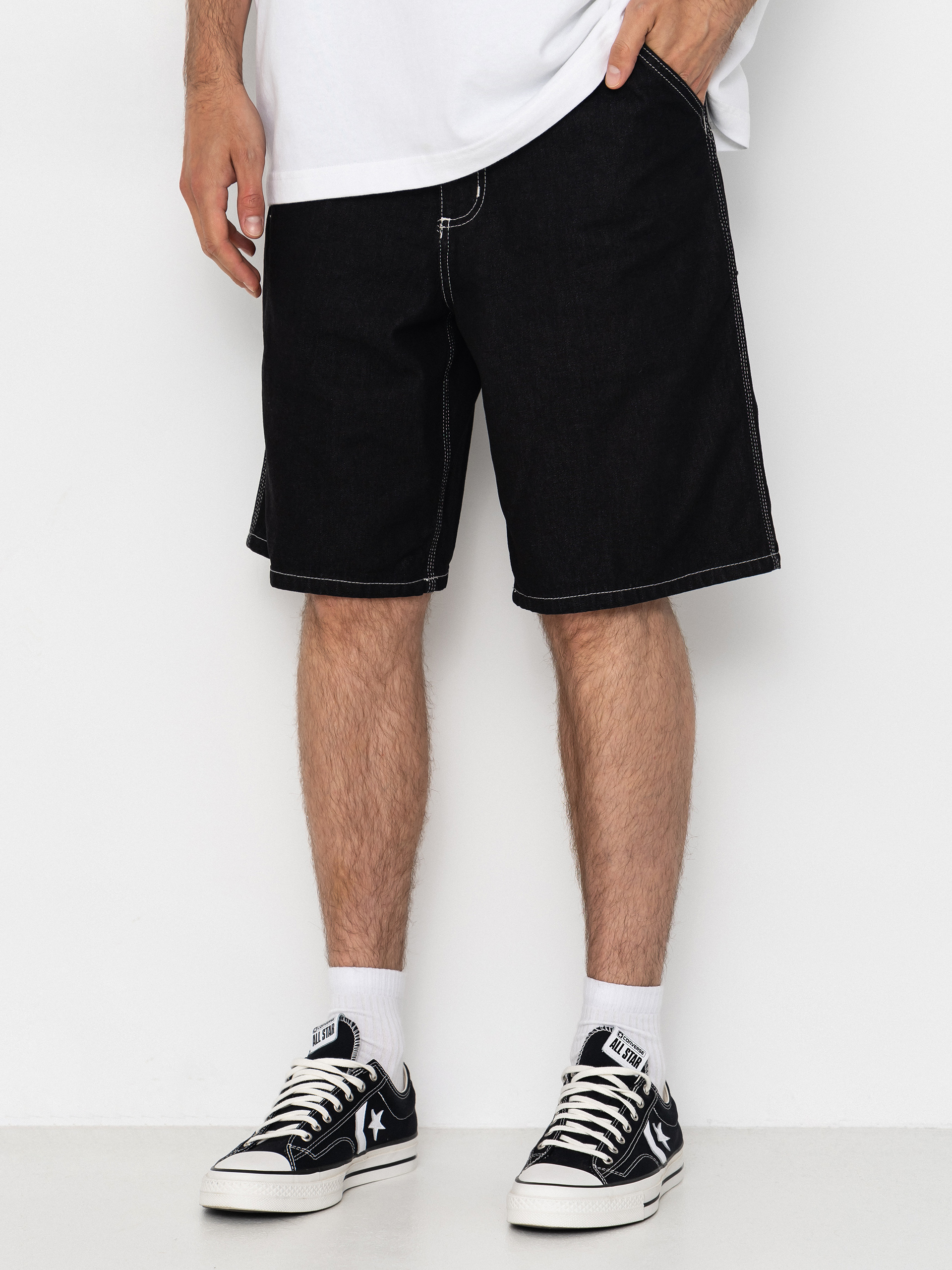 Къси панталони Carhartt WIP Simple (black one wash)