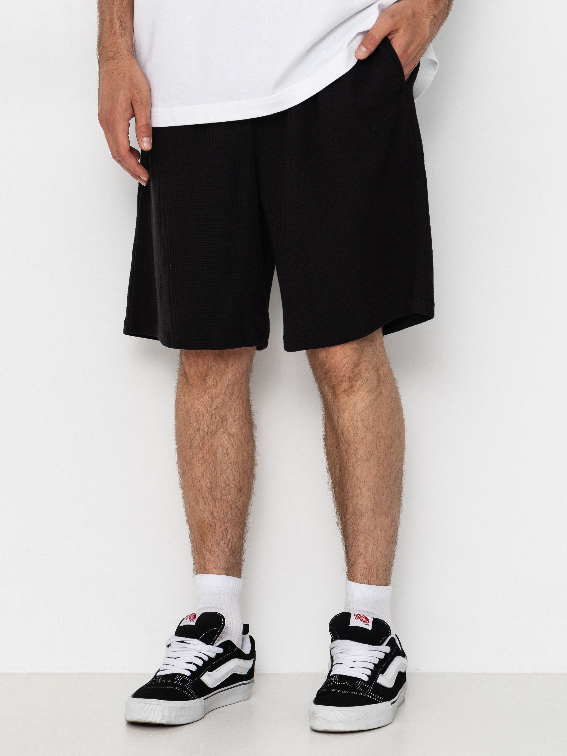 Къси панталони Karl Kani Signature Waffle (black)