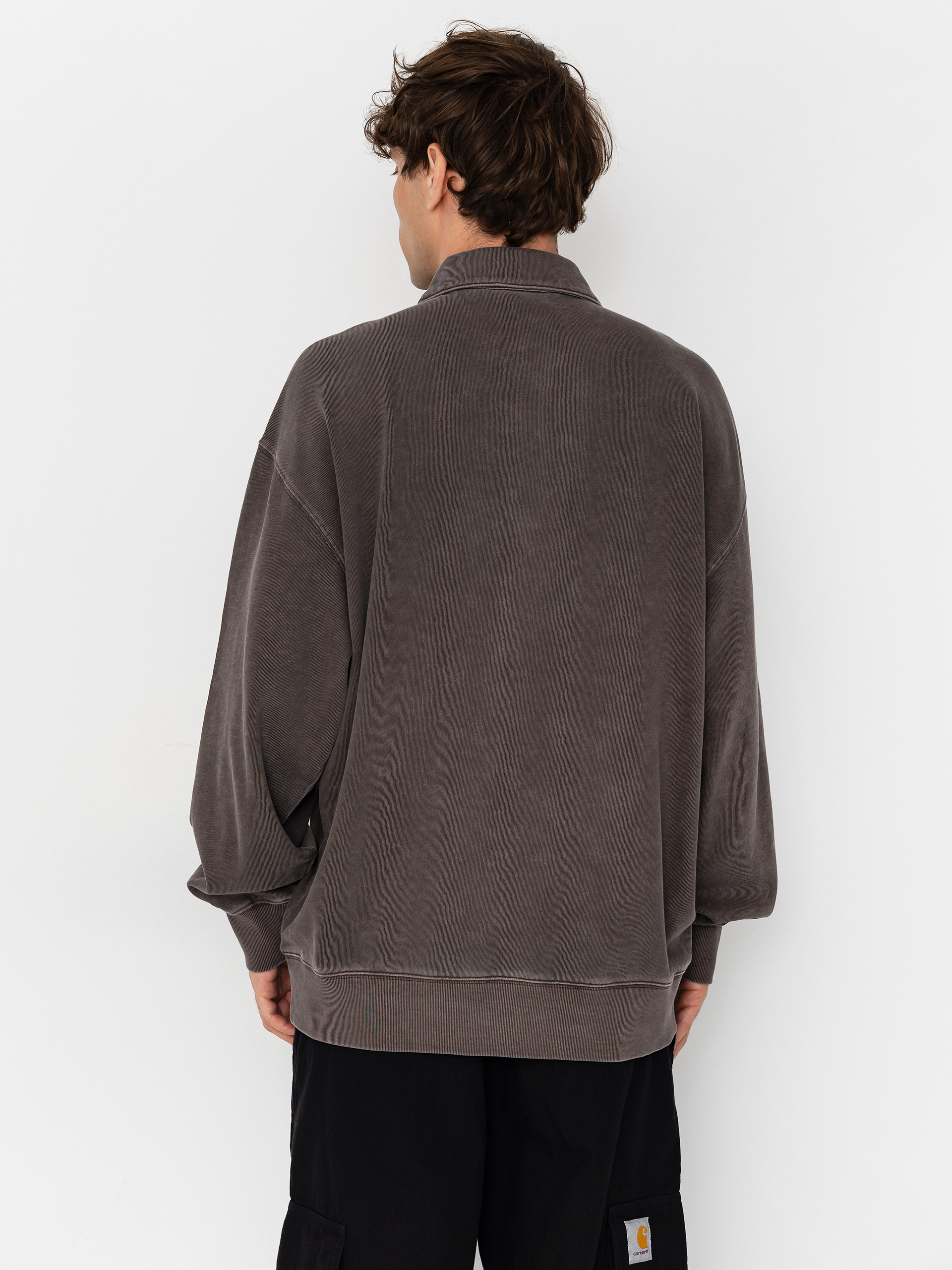Суитшърт Carhartt WIP Harper Polo (tobacco)
