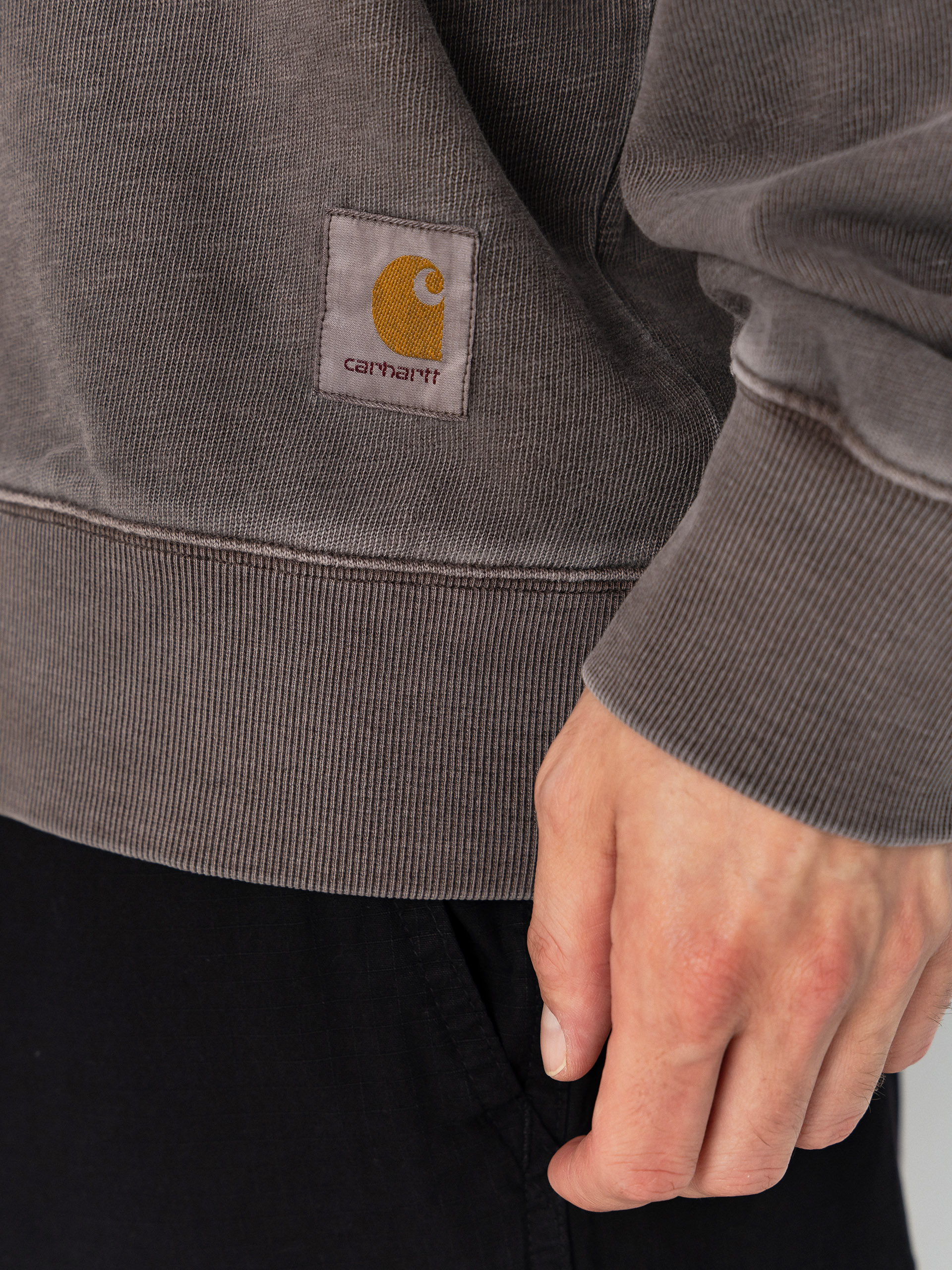 Суитшърт Carhartt WIP Harper Polo (tobacco)