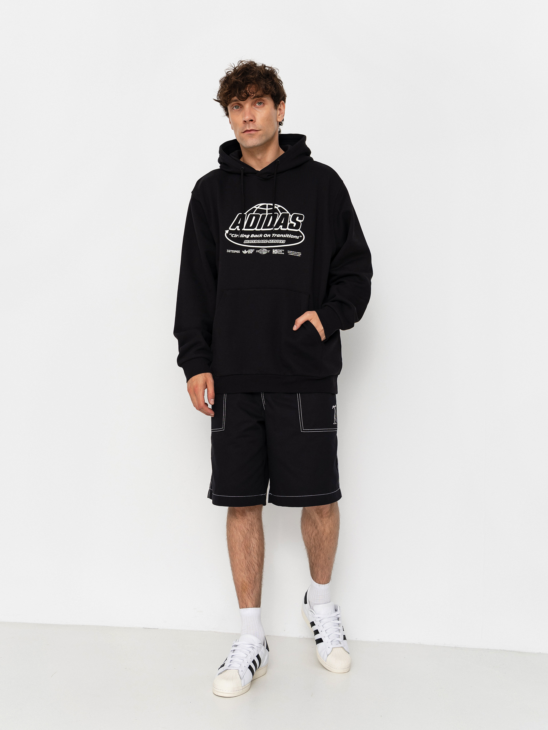 Суитшърт с качулка adidas Skt Adi Cor HD (black)