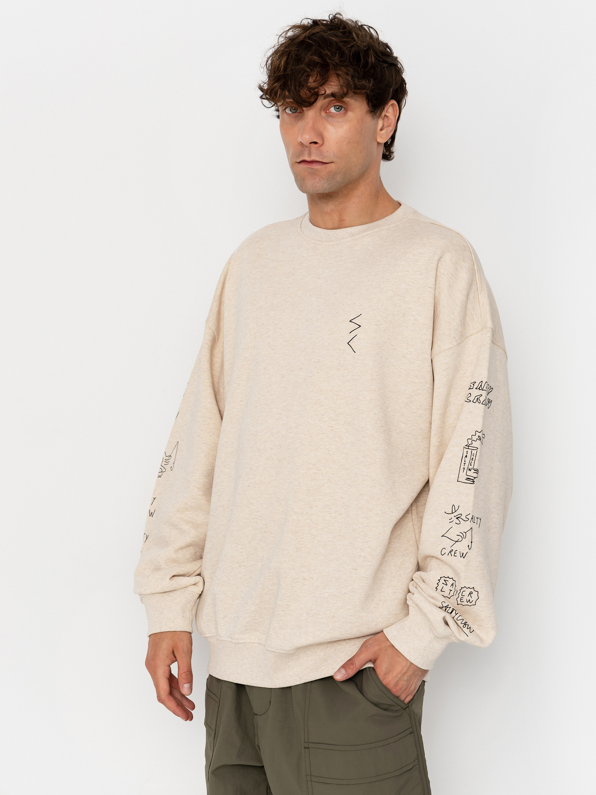 u0421u0443u0438u0442u0448u044au0440u0442 Salty Crew Reel Lb Crewneck (oatmeal heather)