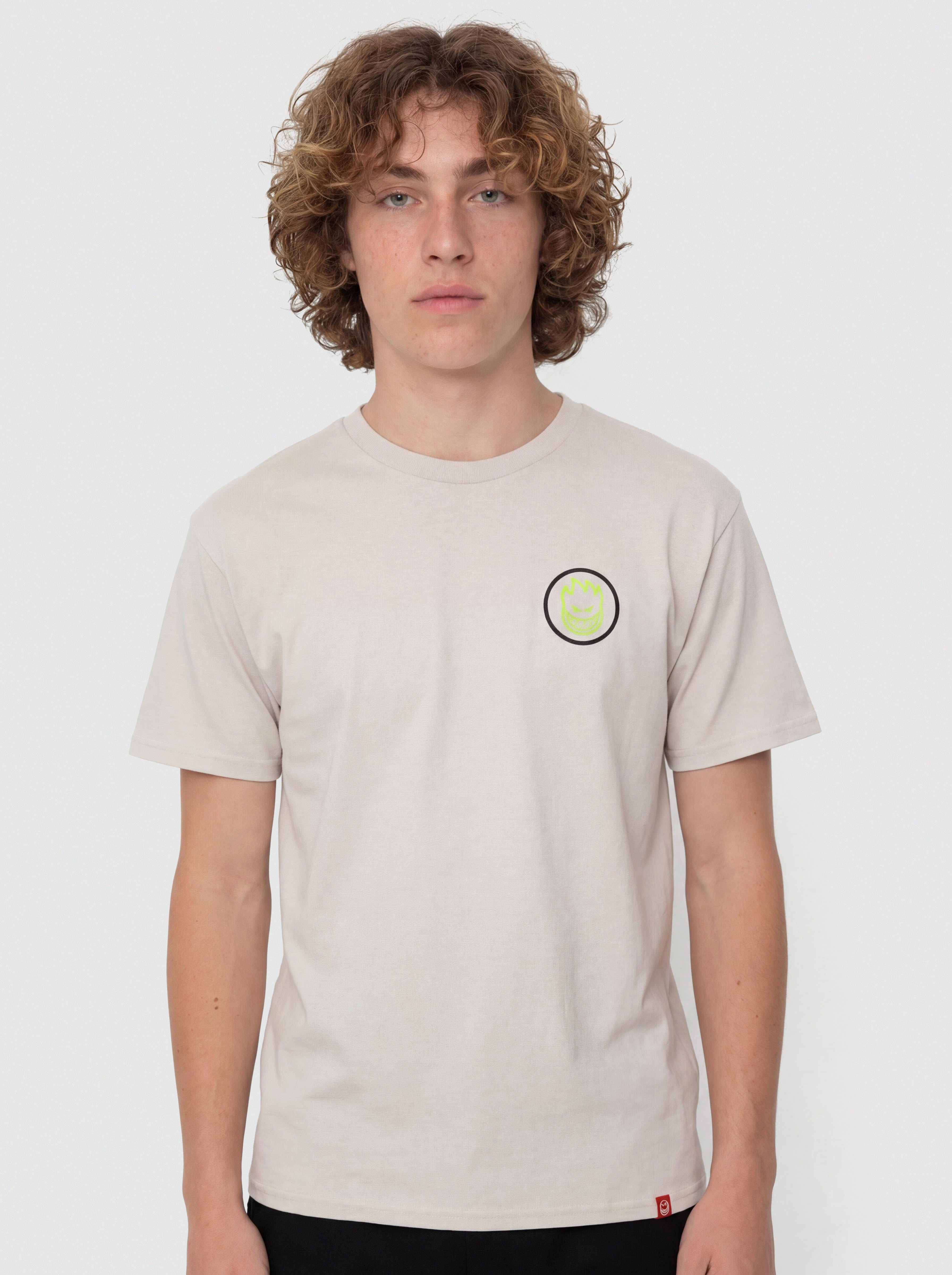Тениска Spitfire Classic Swirl Overlay (ice grey w/black green prints)