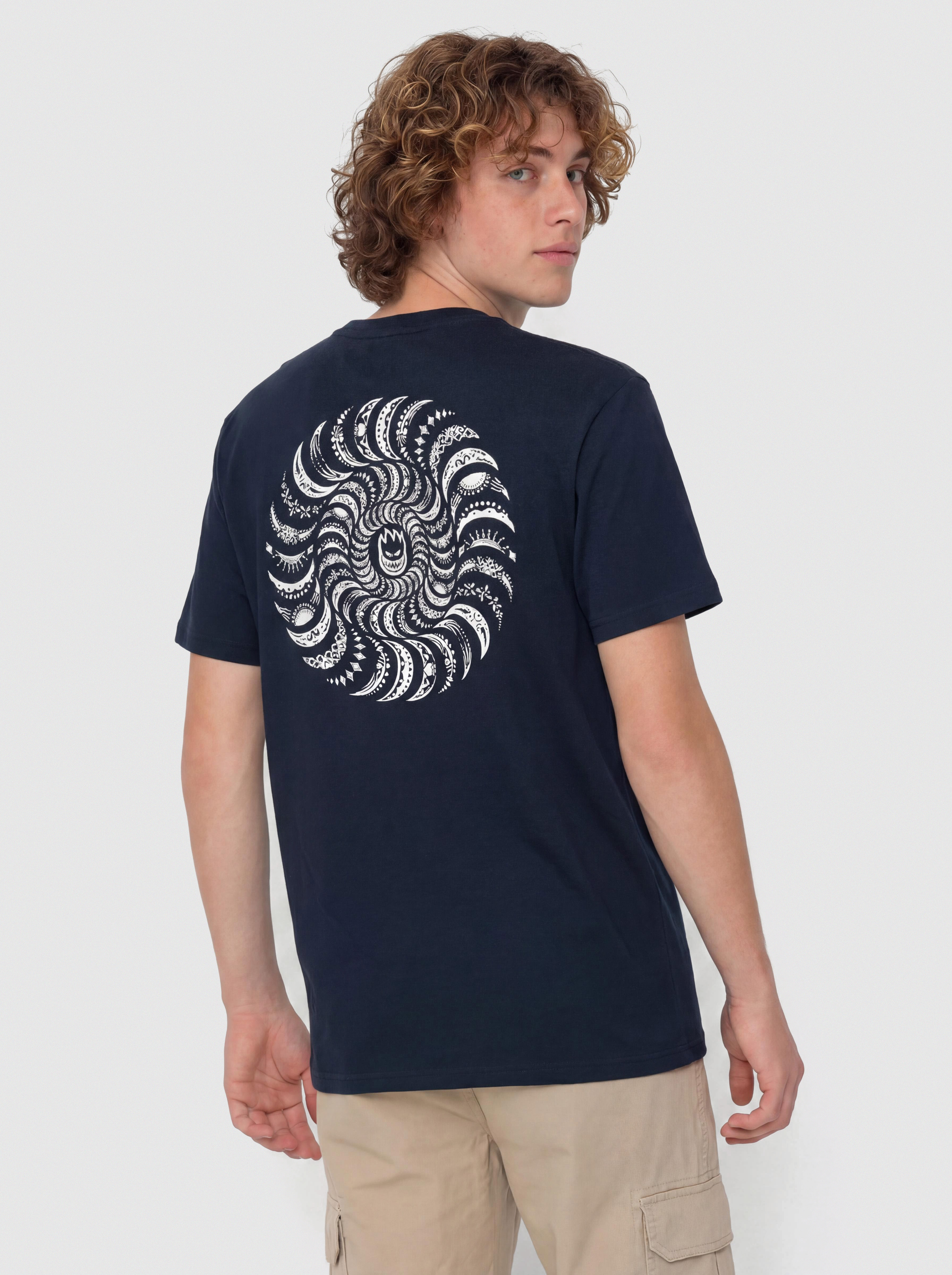 Тениска Spitfire Classic Swirl Paisley (true navy w/white prints)