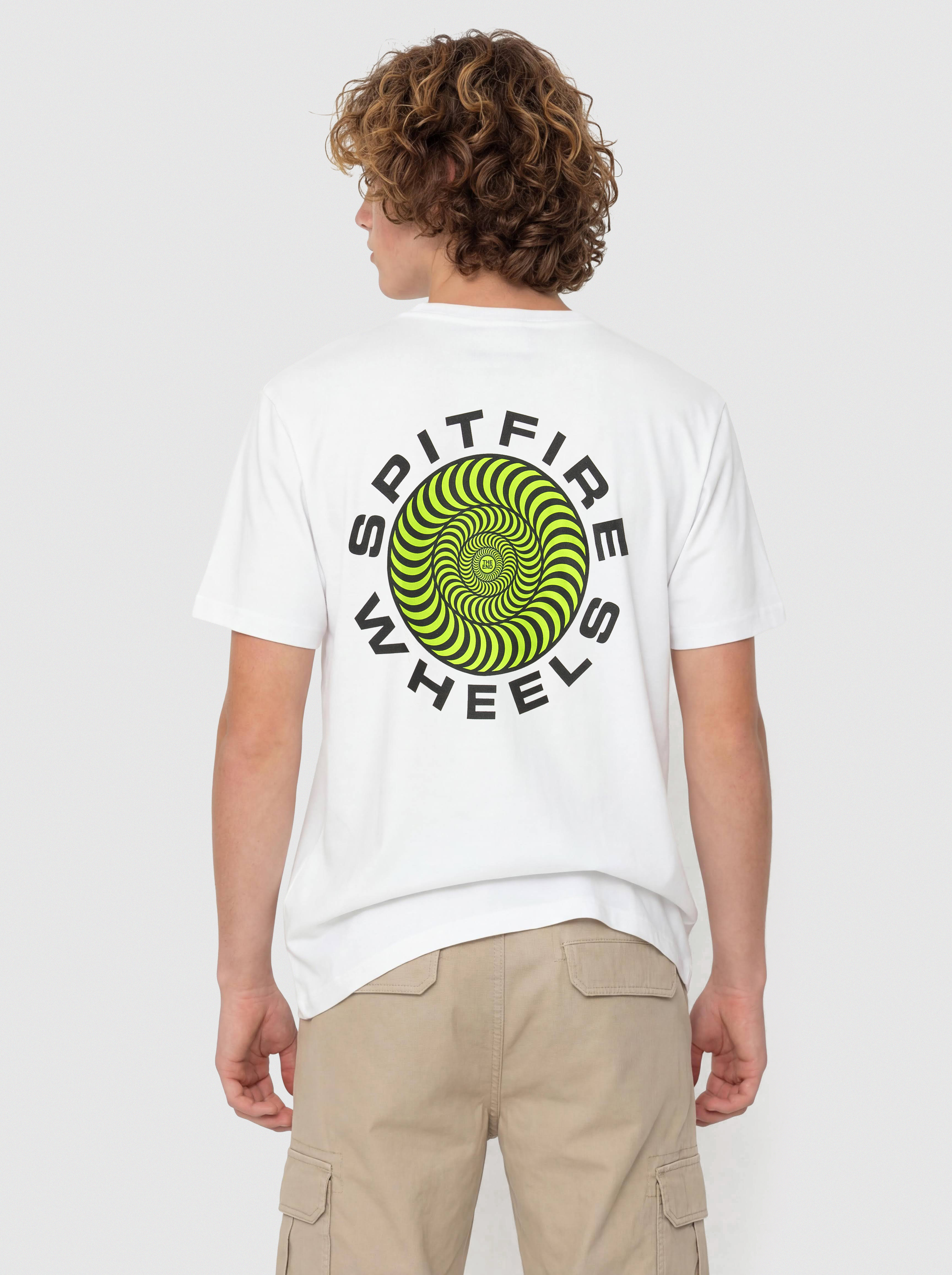 Тениска Spitfire Classic 87 Swirl Fill (white w/green black prints)
