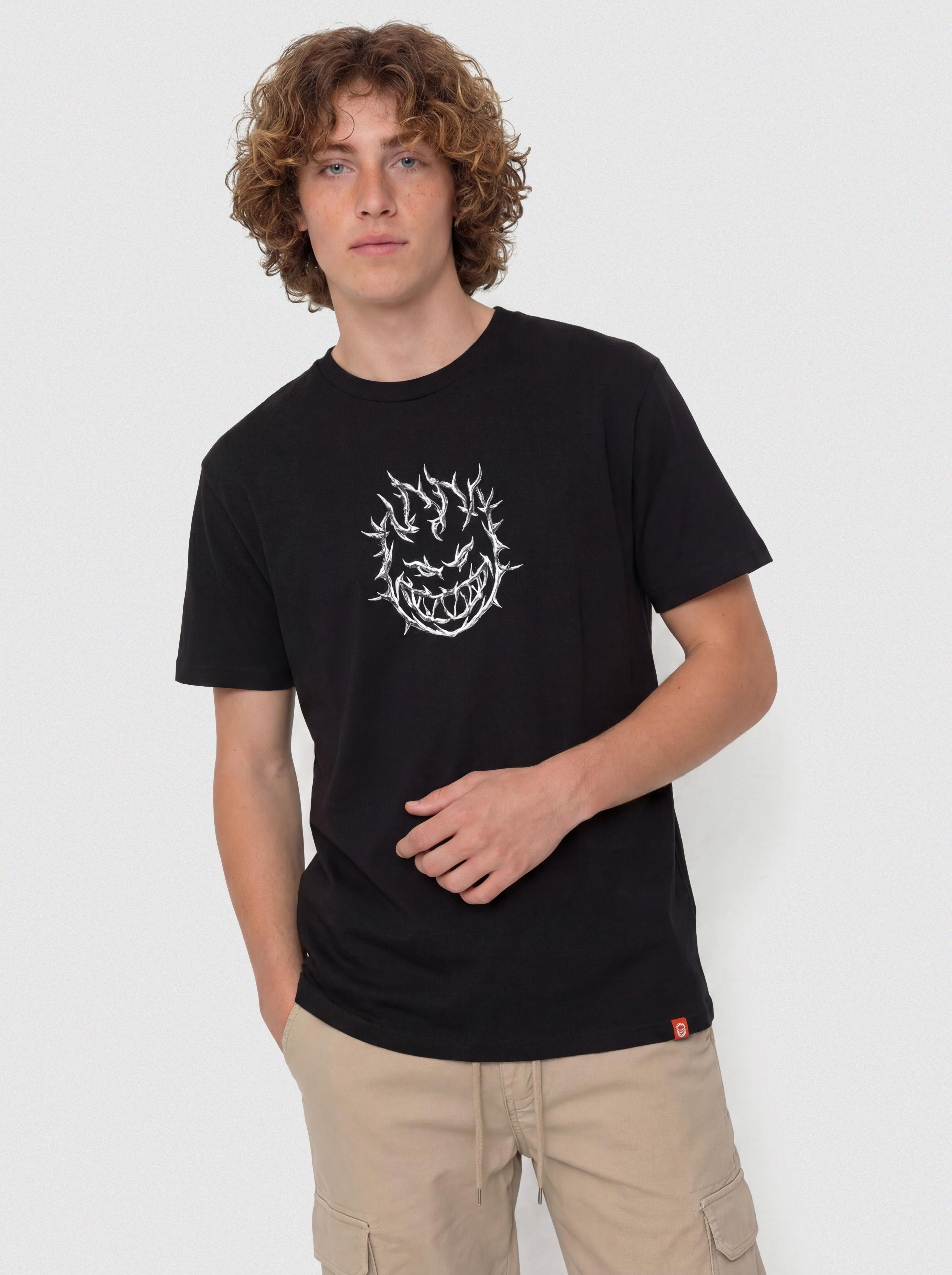 Тениска Spitfire Bighead Thorn (black w/tonal black & white print)