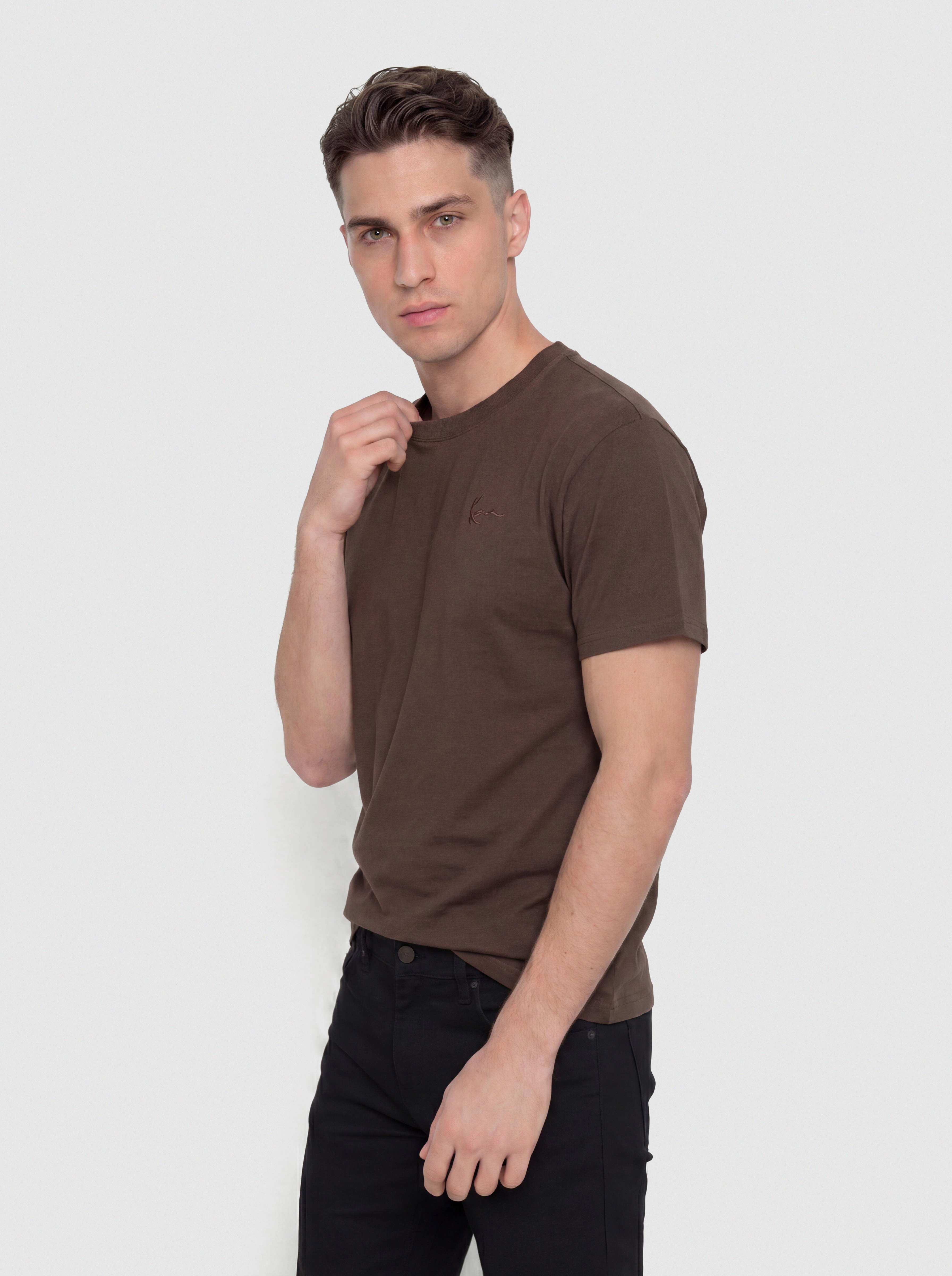 Тениска Karl Kani Slogan Boxy (brown)
