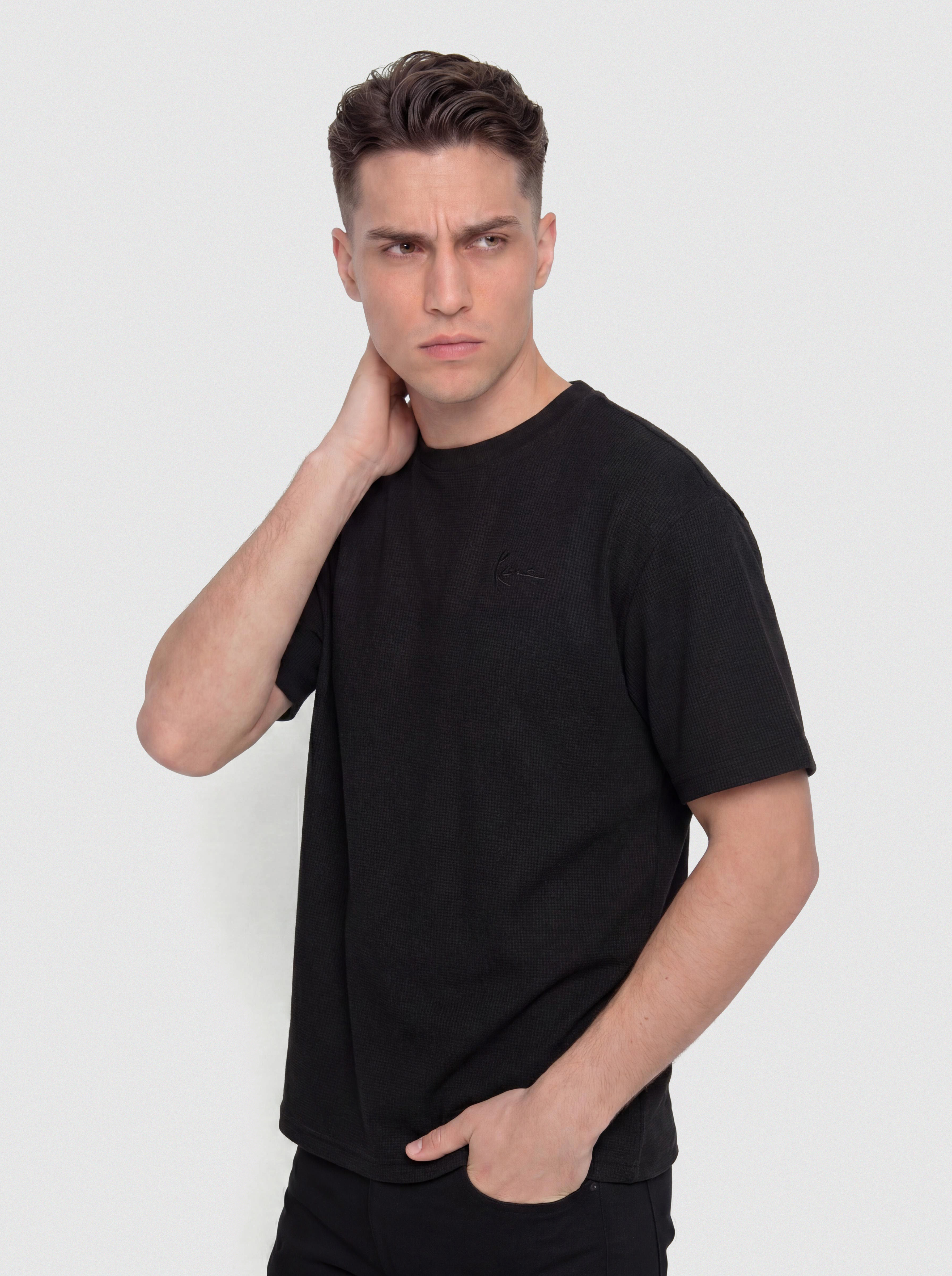 Тениска Karl Kani Signature Waffle Oversized (black)