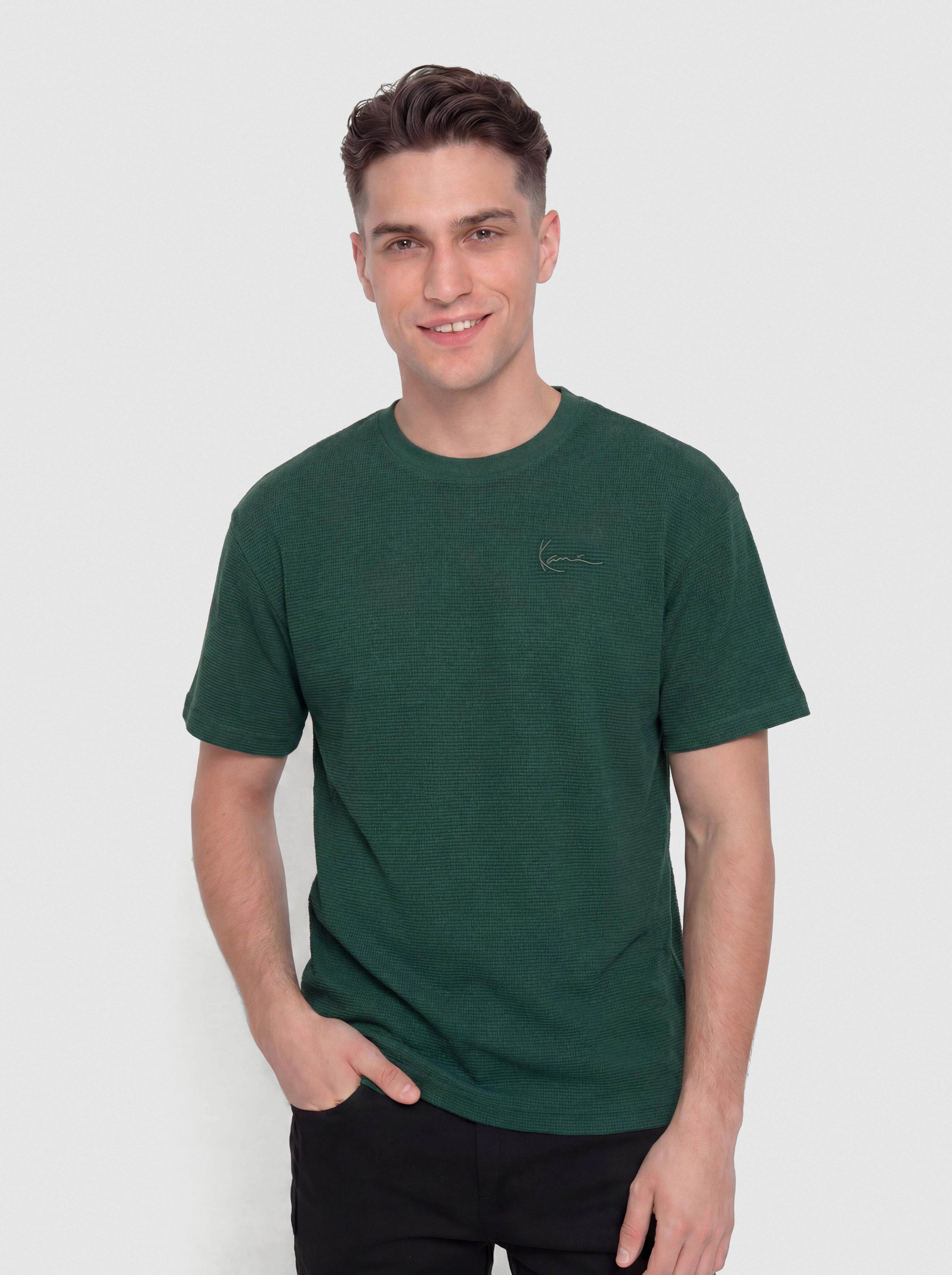 Тениска Karl Kani Signature Waffle (green)