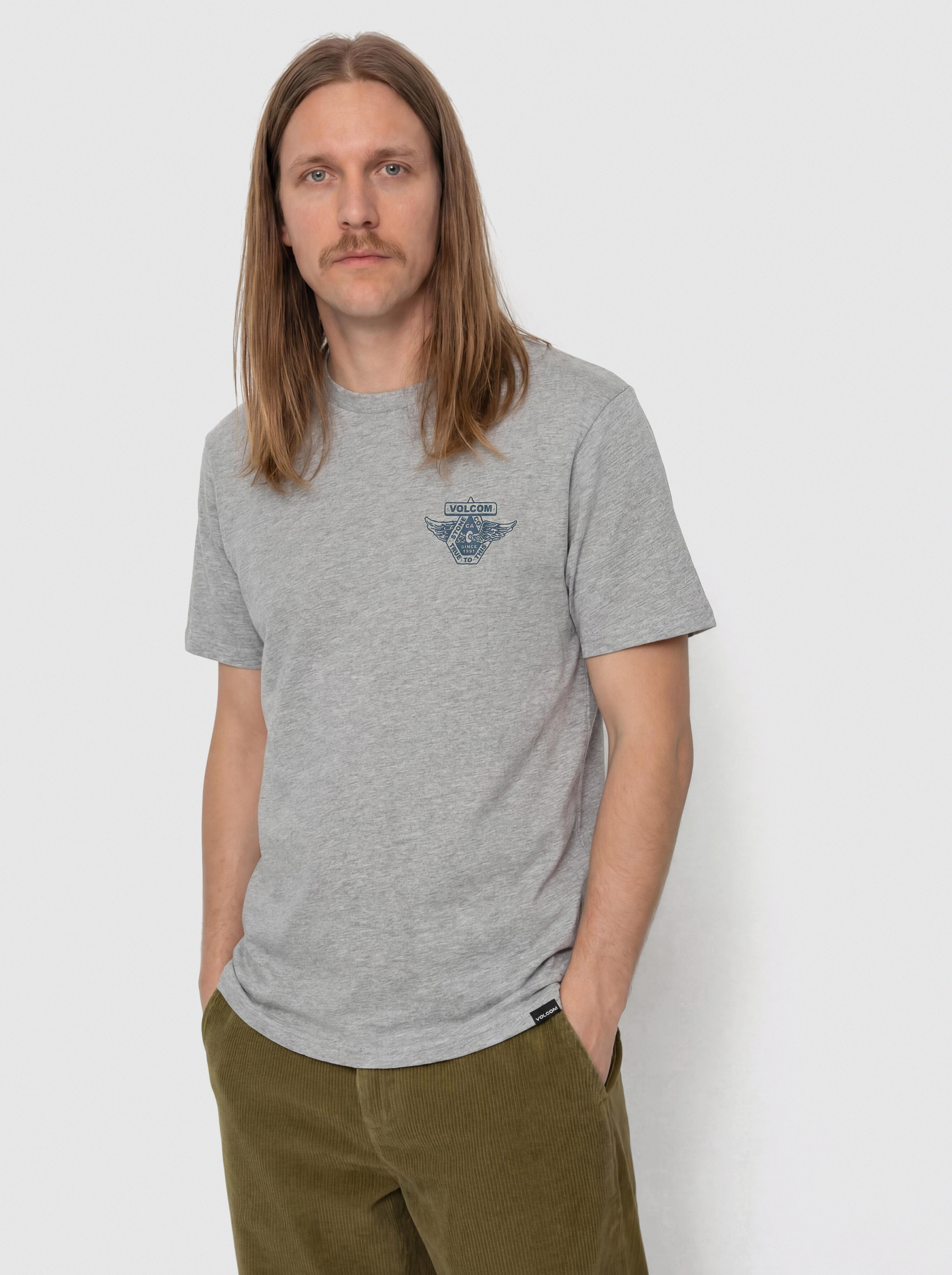 Тениска Volcom Free Wheel Hth (heather grey)