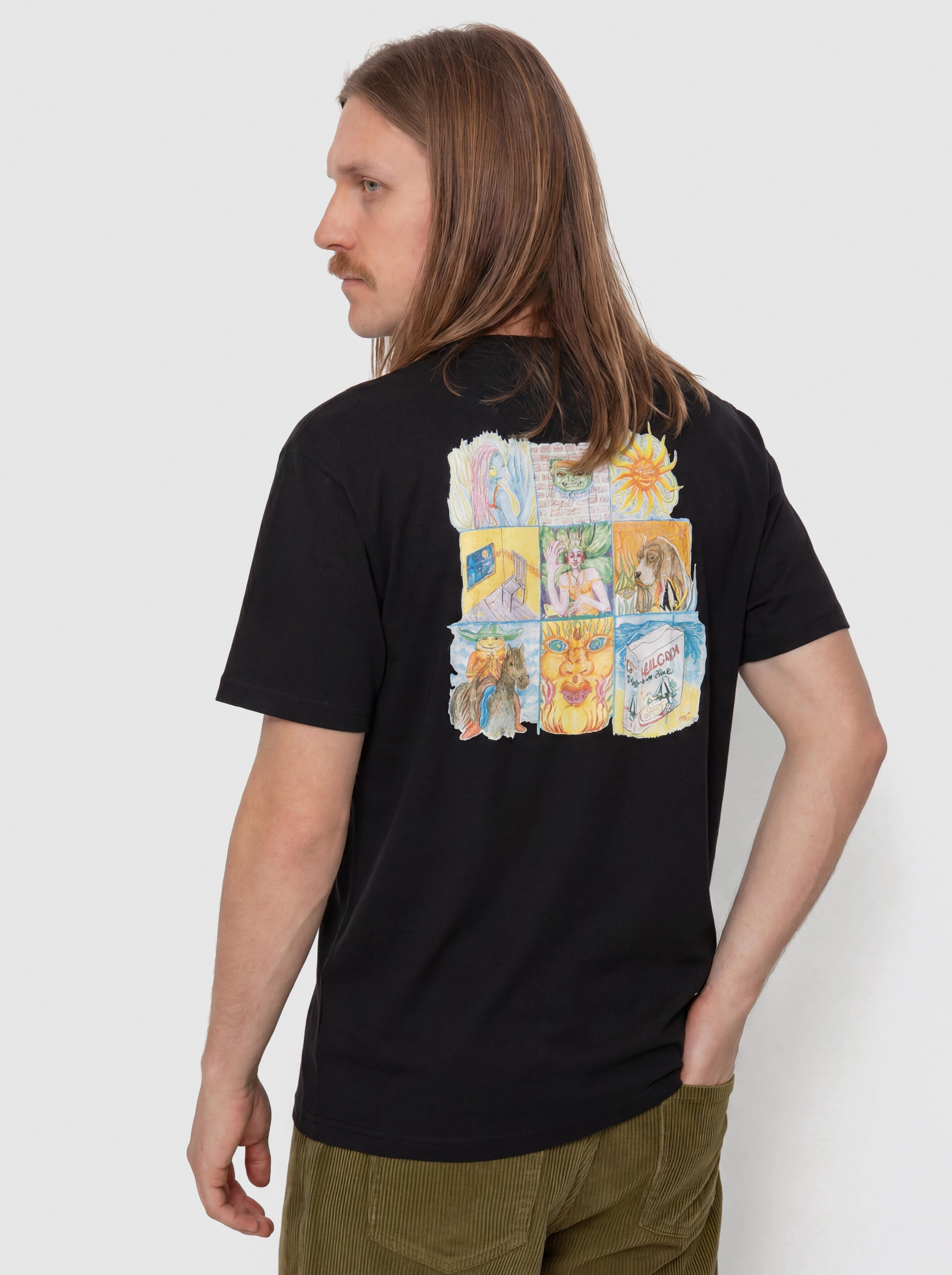 Тениска Volcom Double Fantasy Lse (black)