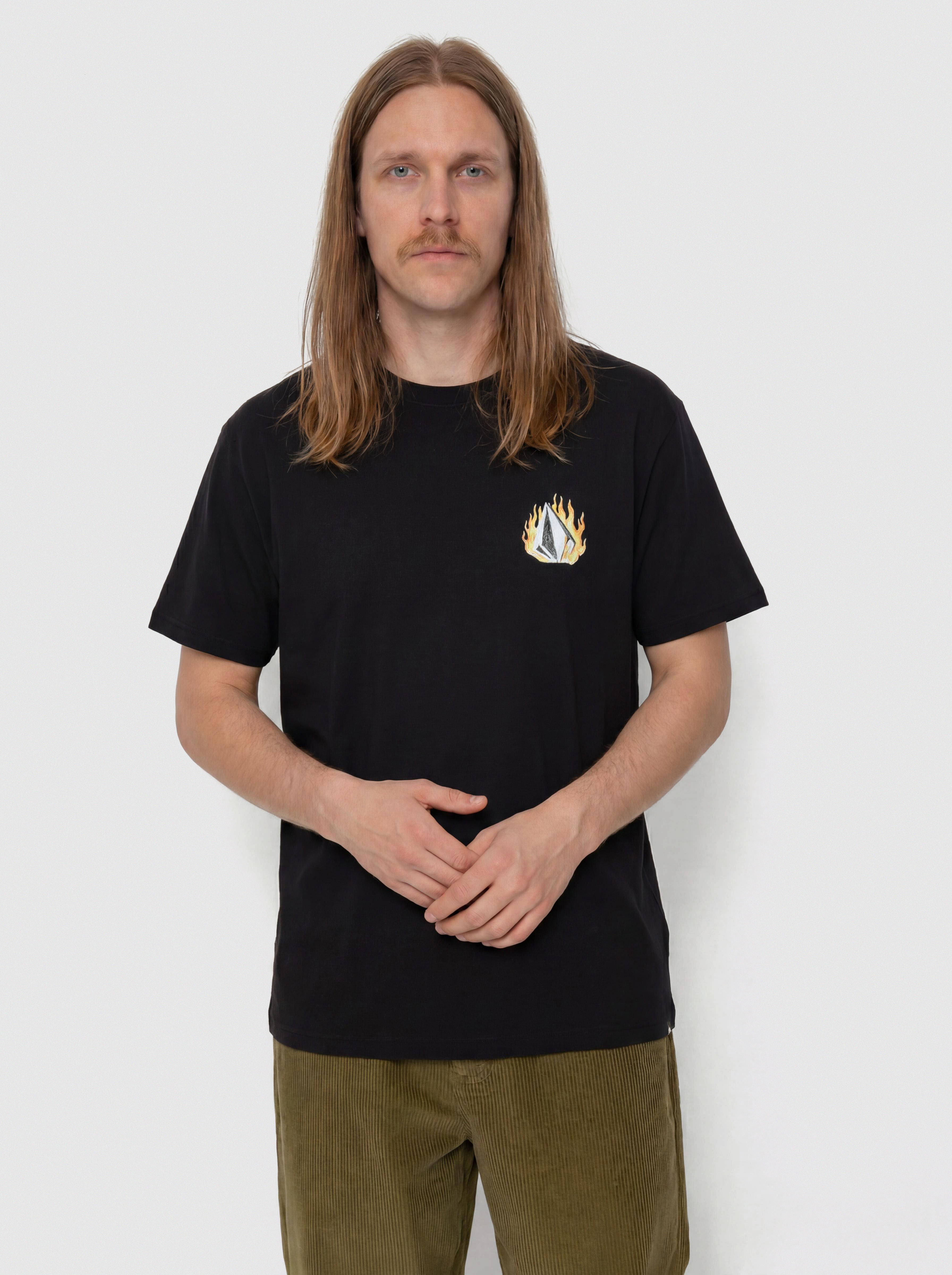Тениска Volcom Double Fantasy Lse (black)