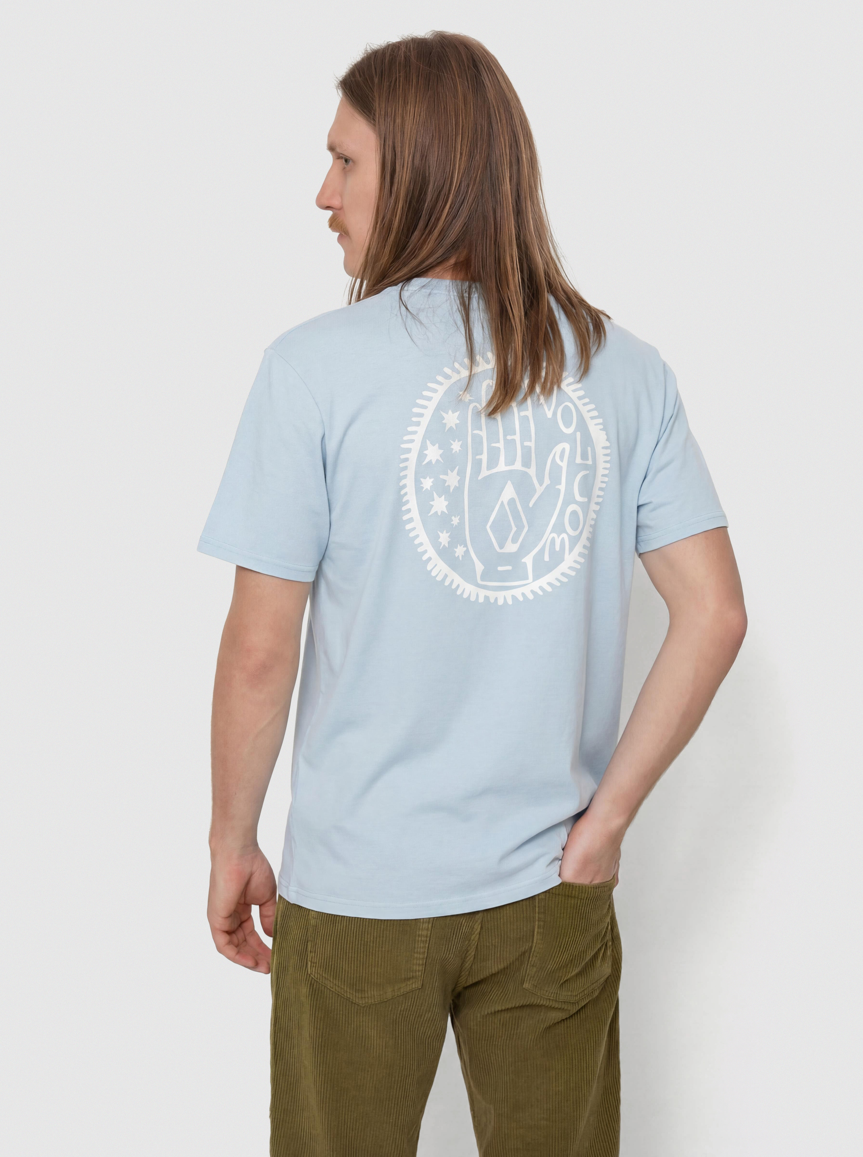 Тениска Volcom Handstone Pw (carolina blue)