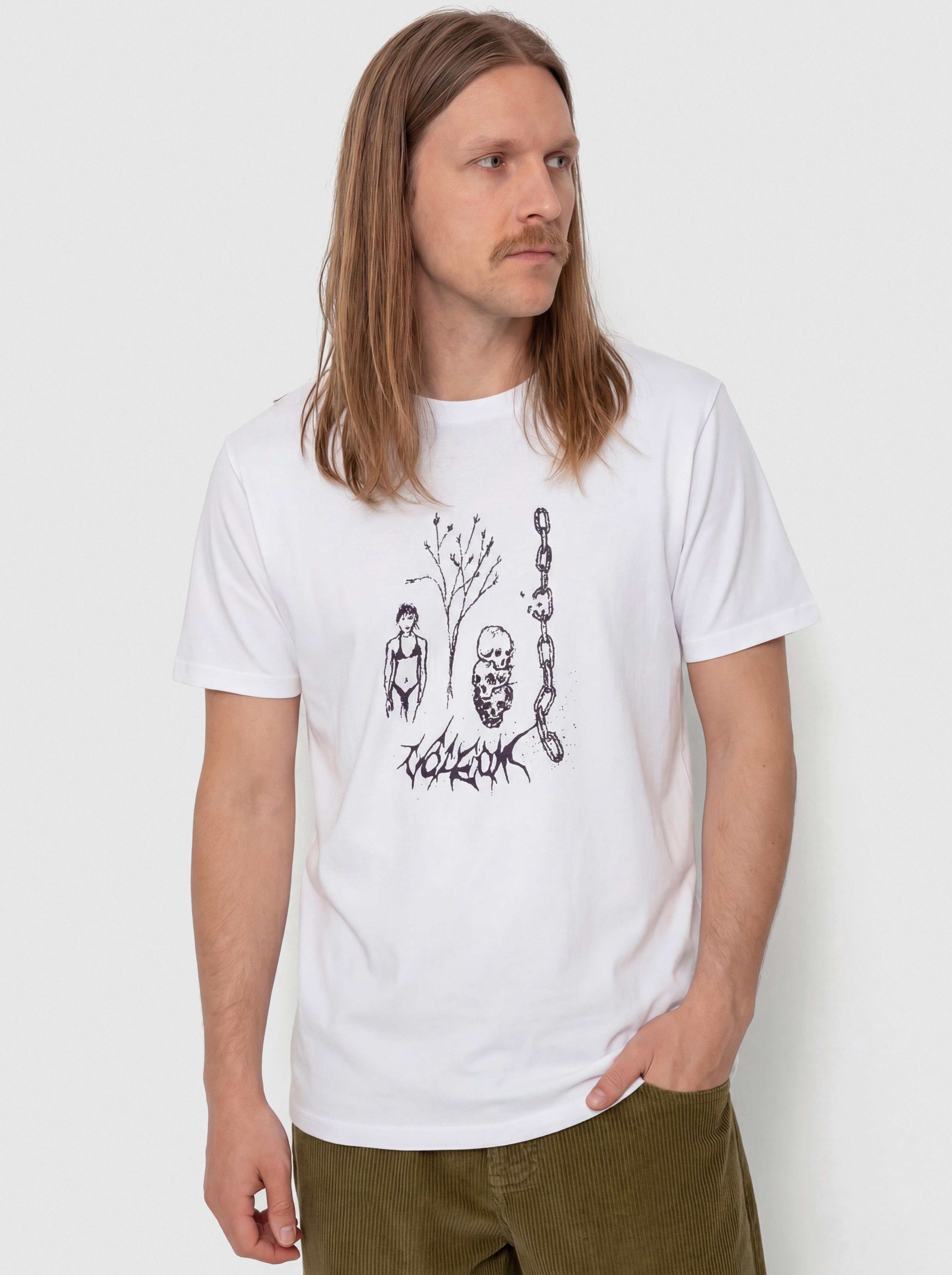 Тениска Volcom Poetic Dess Lse (white)