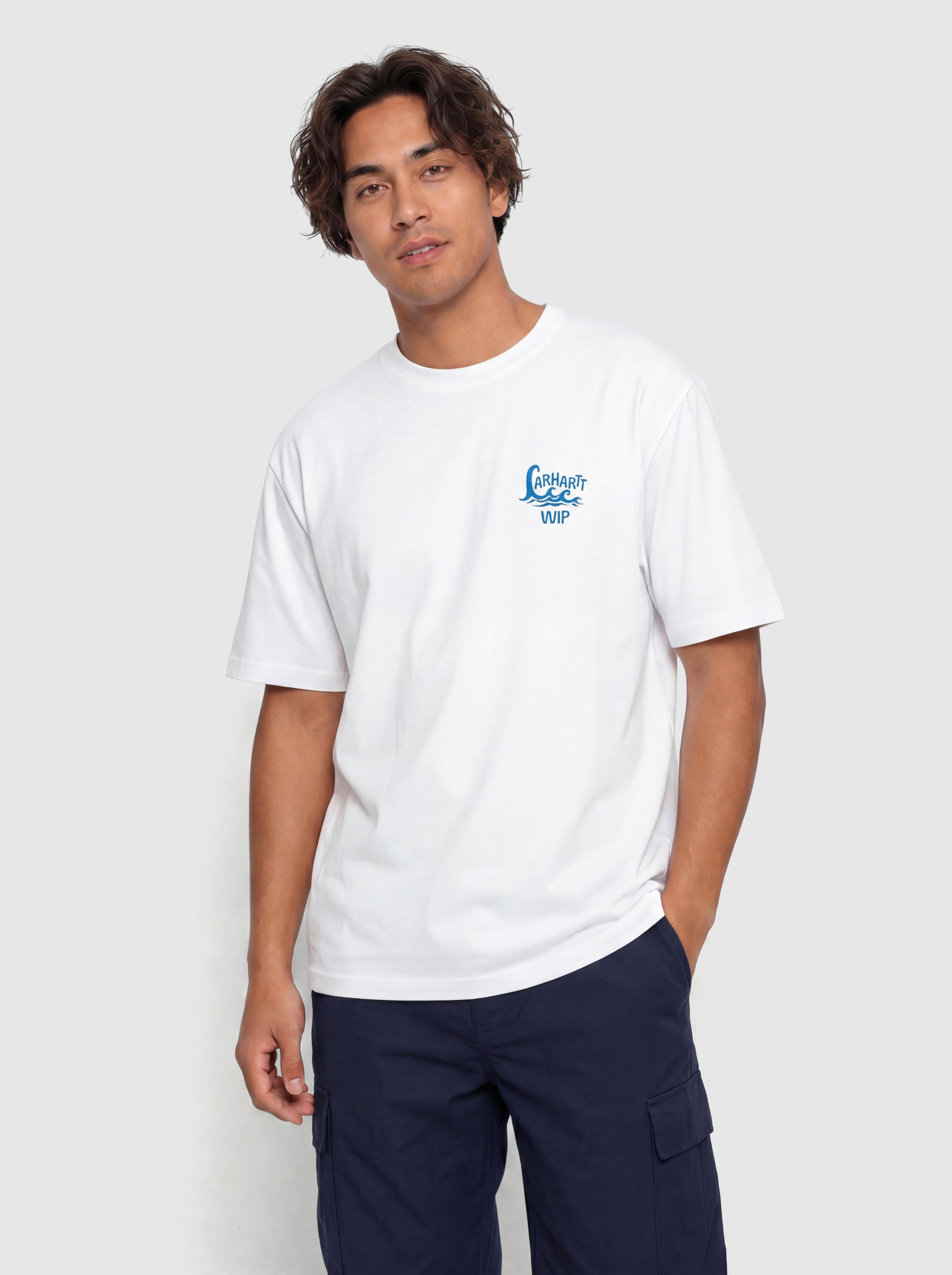 Тениска Carhartt WIP Waves (white)