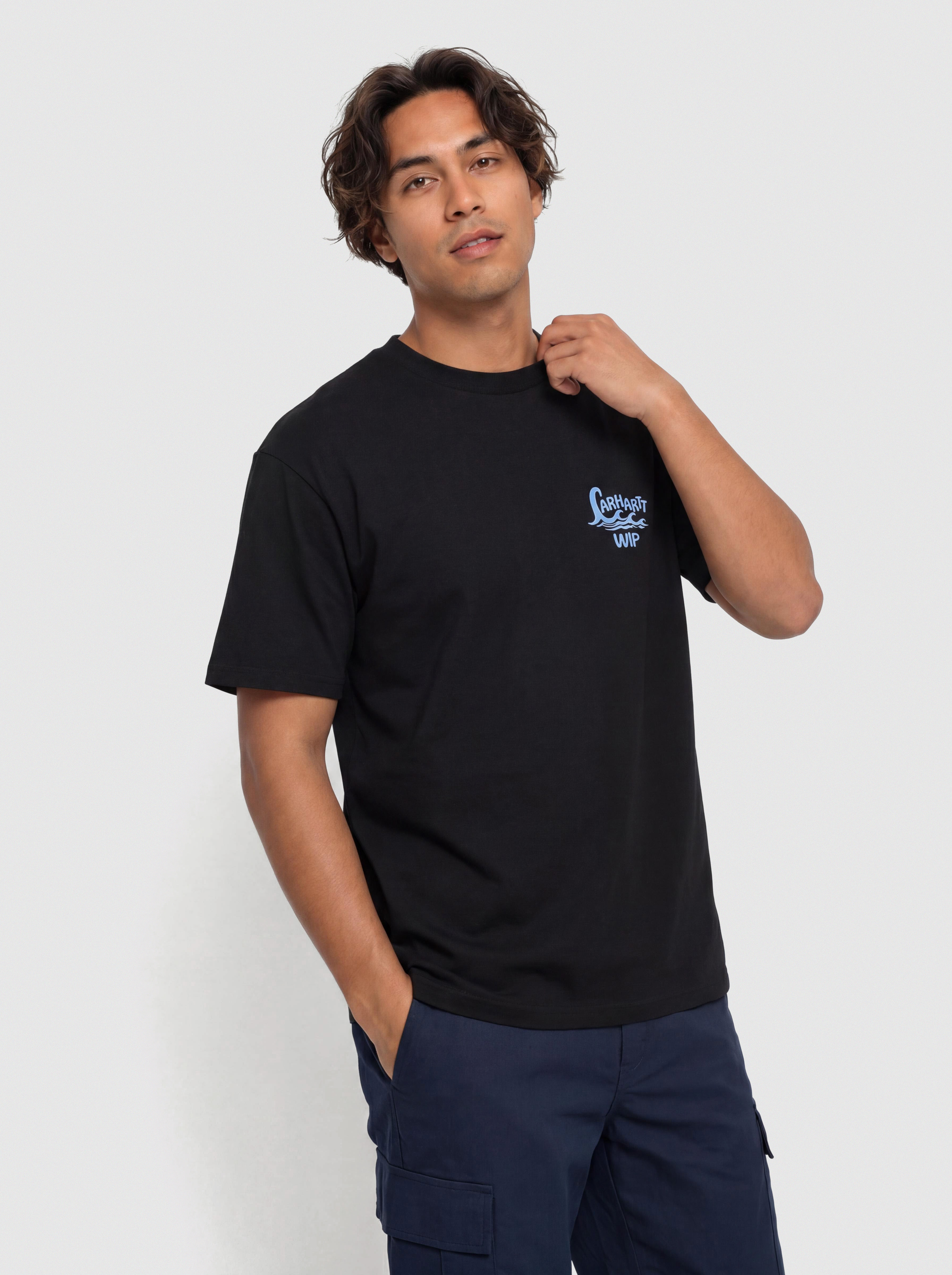 Тениска Carhartt WIP Waves (black)