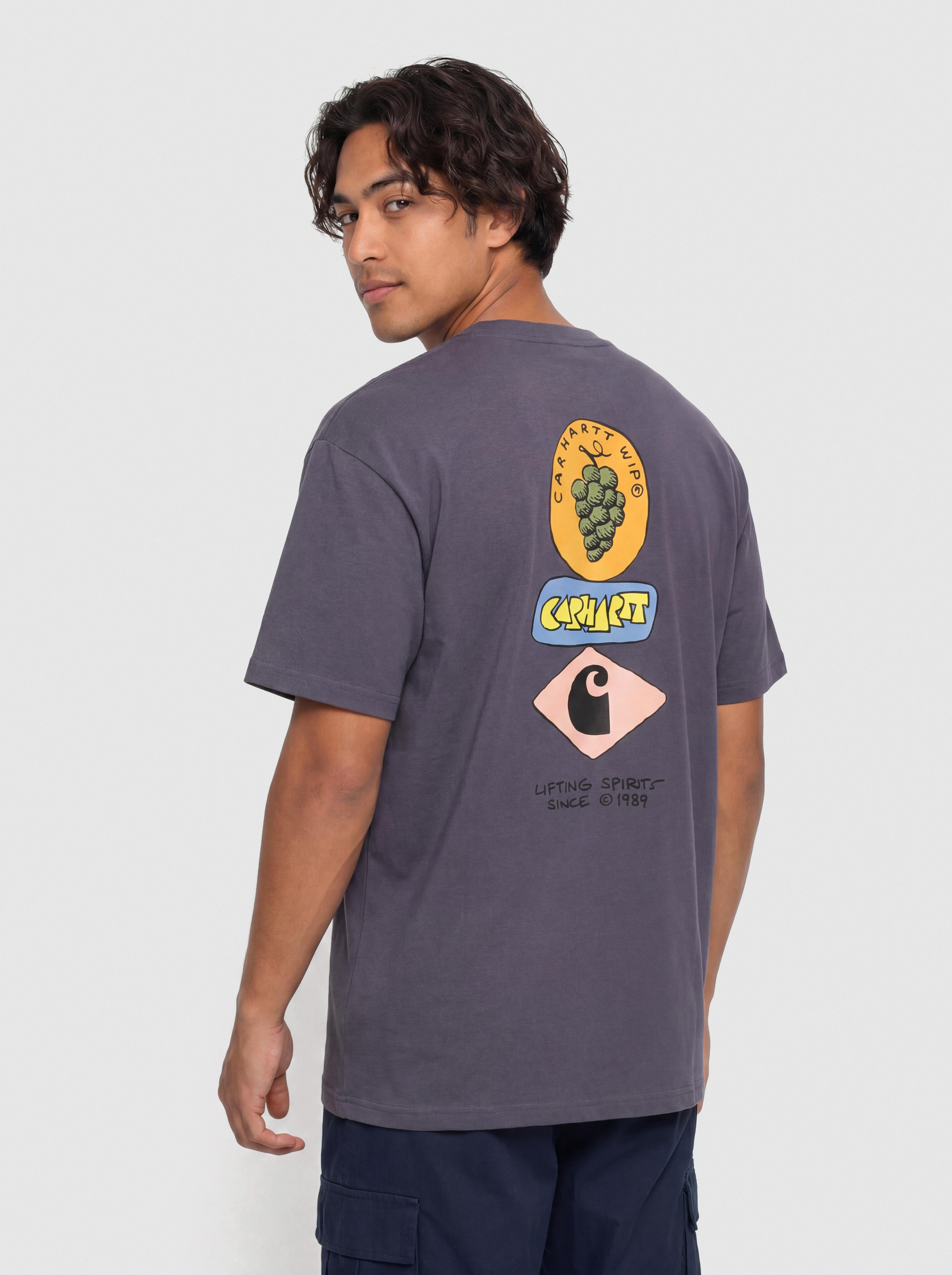 Тениска Carhartt WIP Stacked Grapes (shady purple)