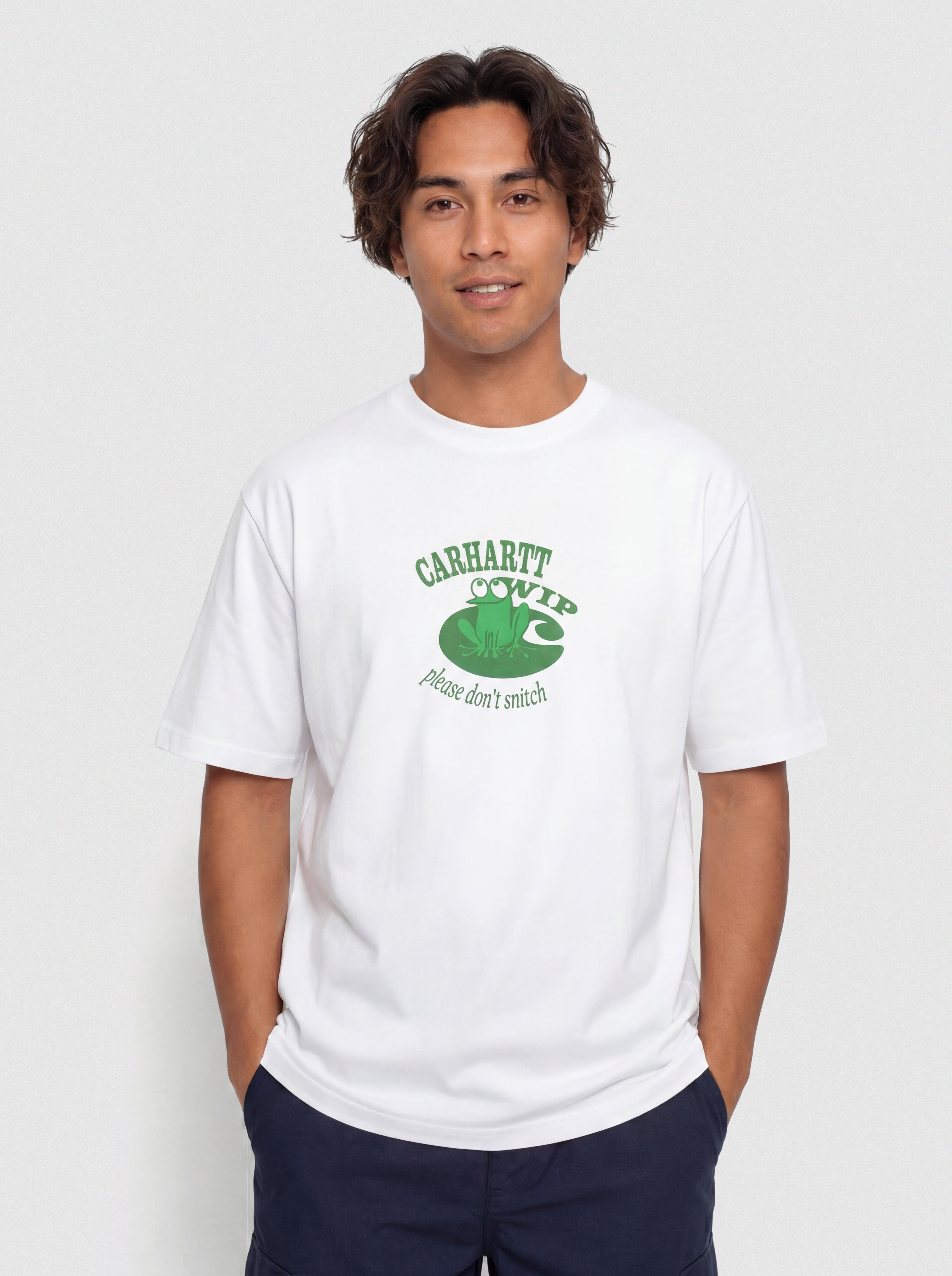 Тениска Carhartt WIP Dont Snitch (white)