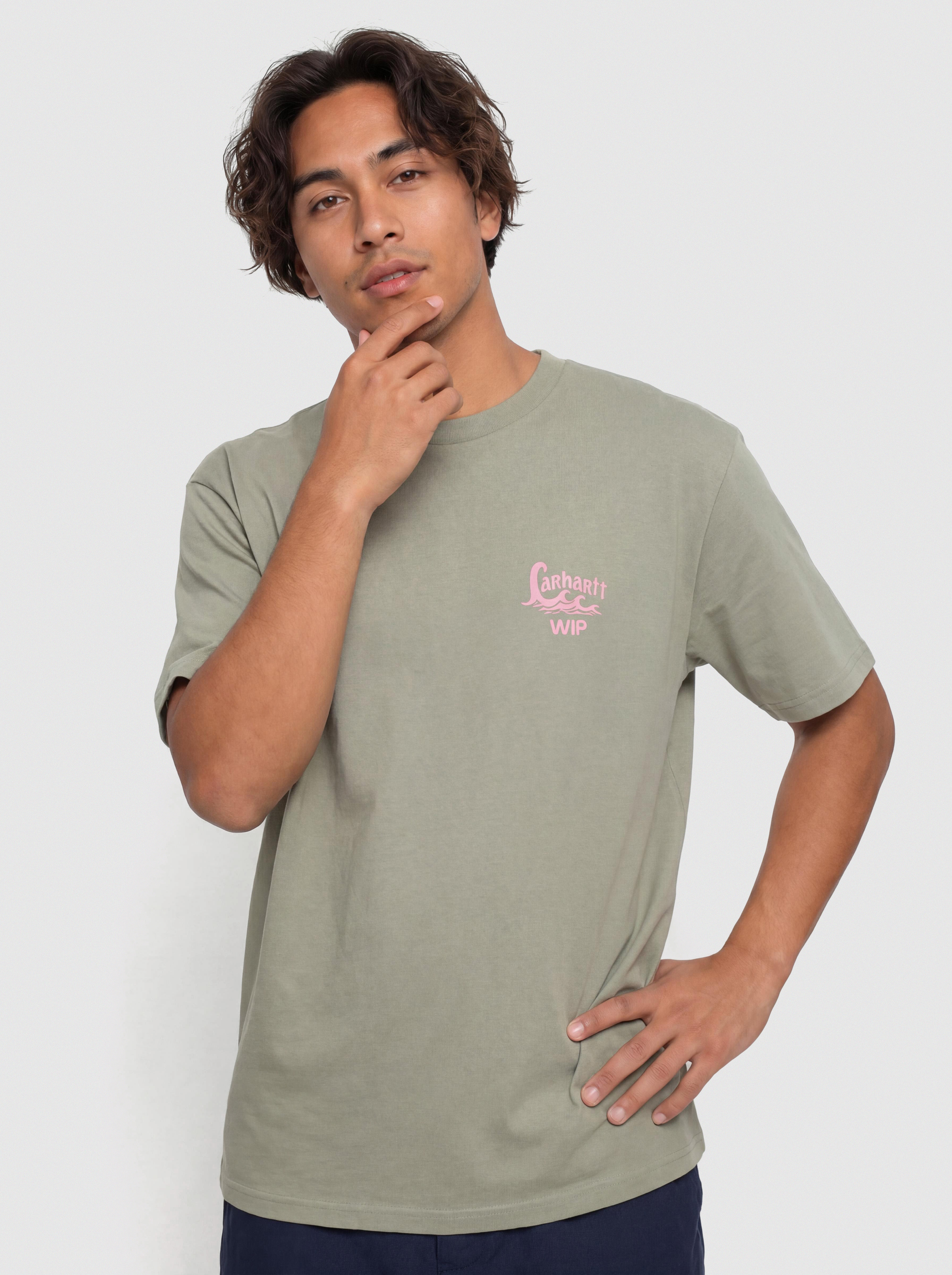 Тениска Carhartt WIP Waves (shady green)
