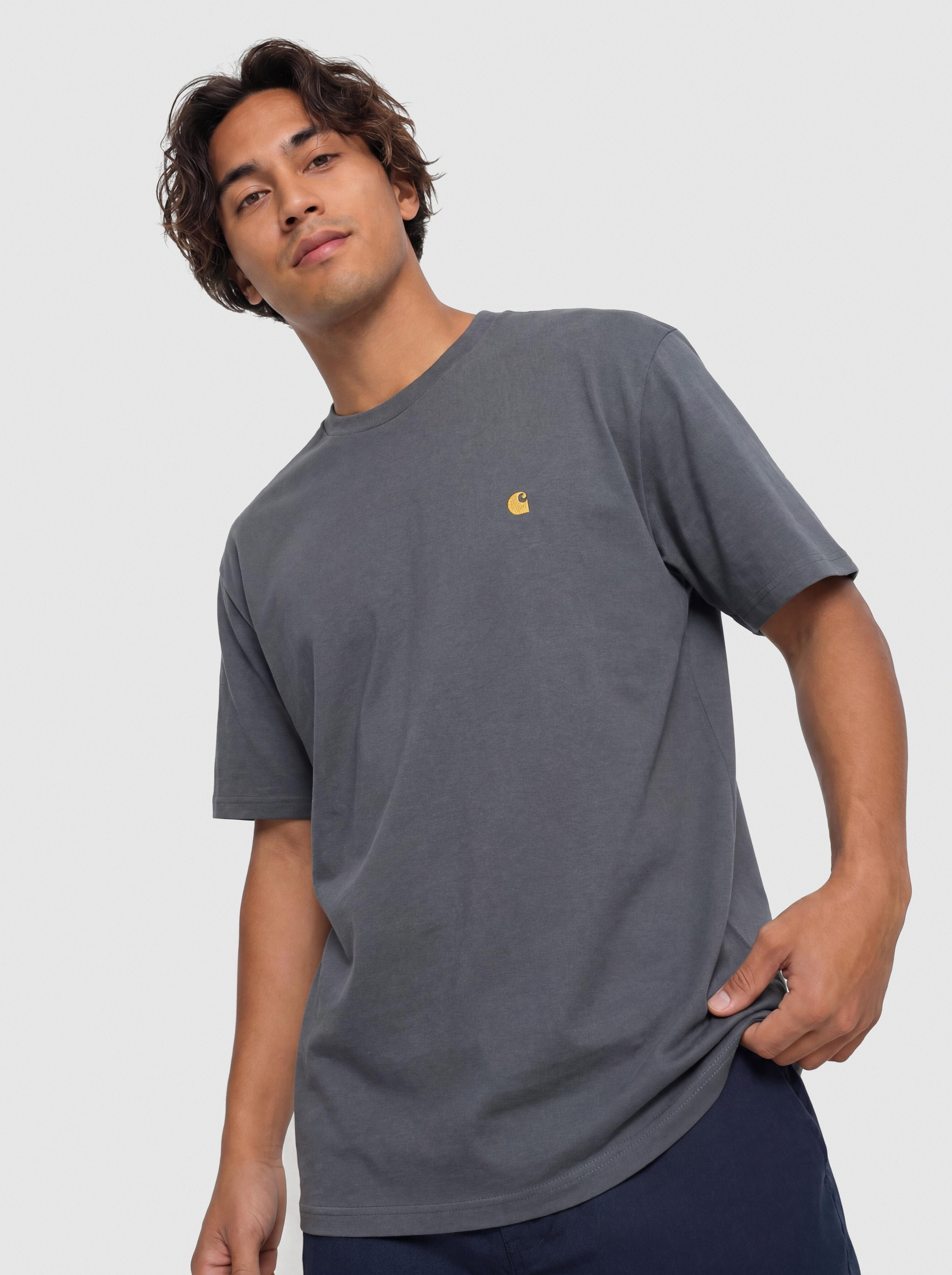 Тениска Carhartt WIP Chase (styx/gold)
