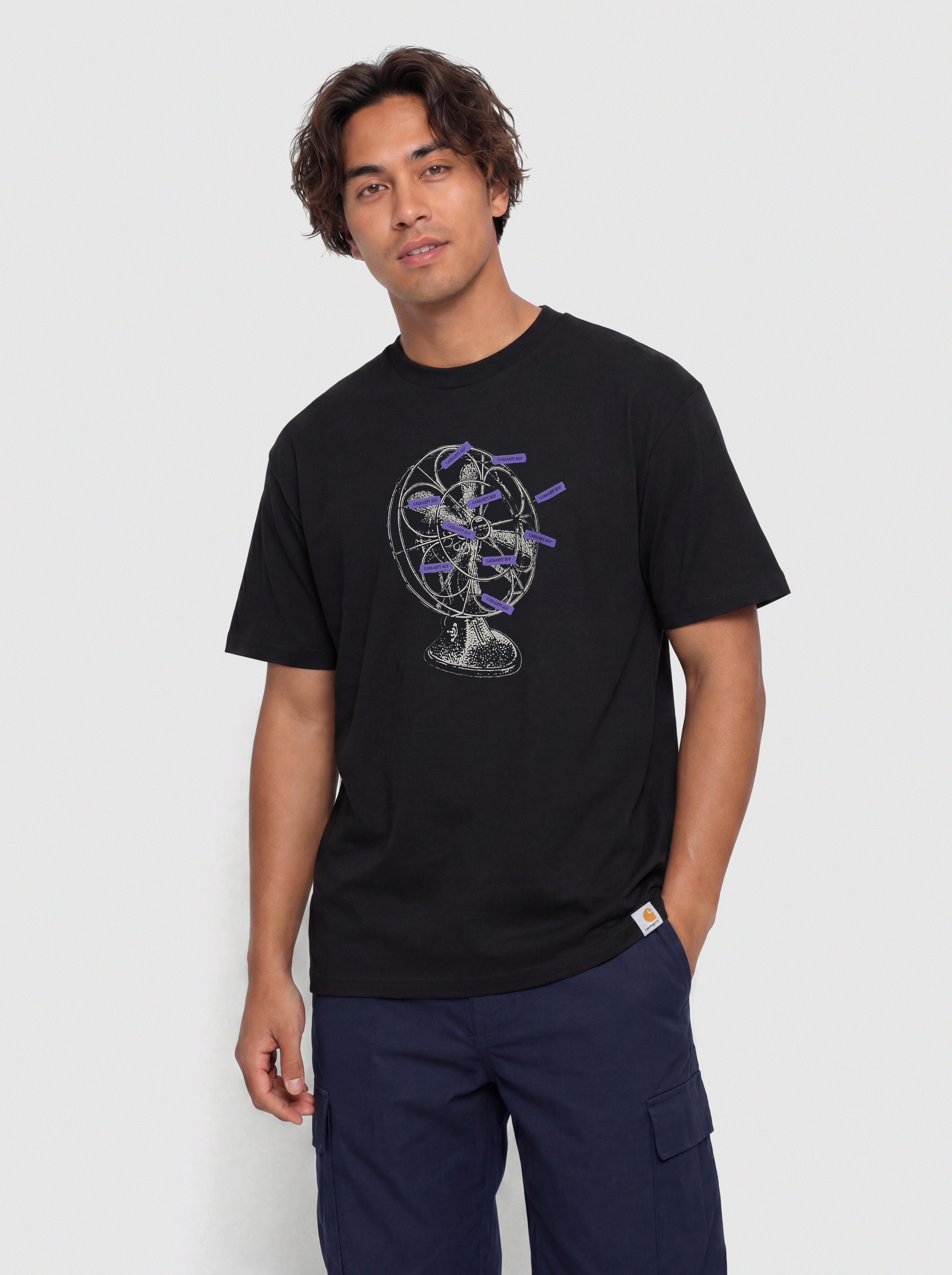 Тениска Carhartt WIP Fan (black)