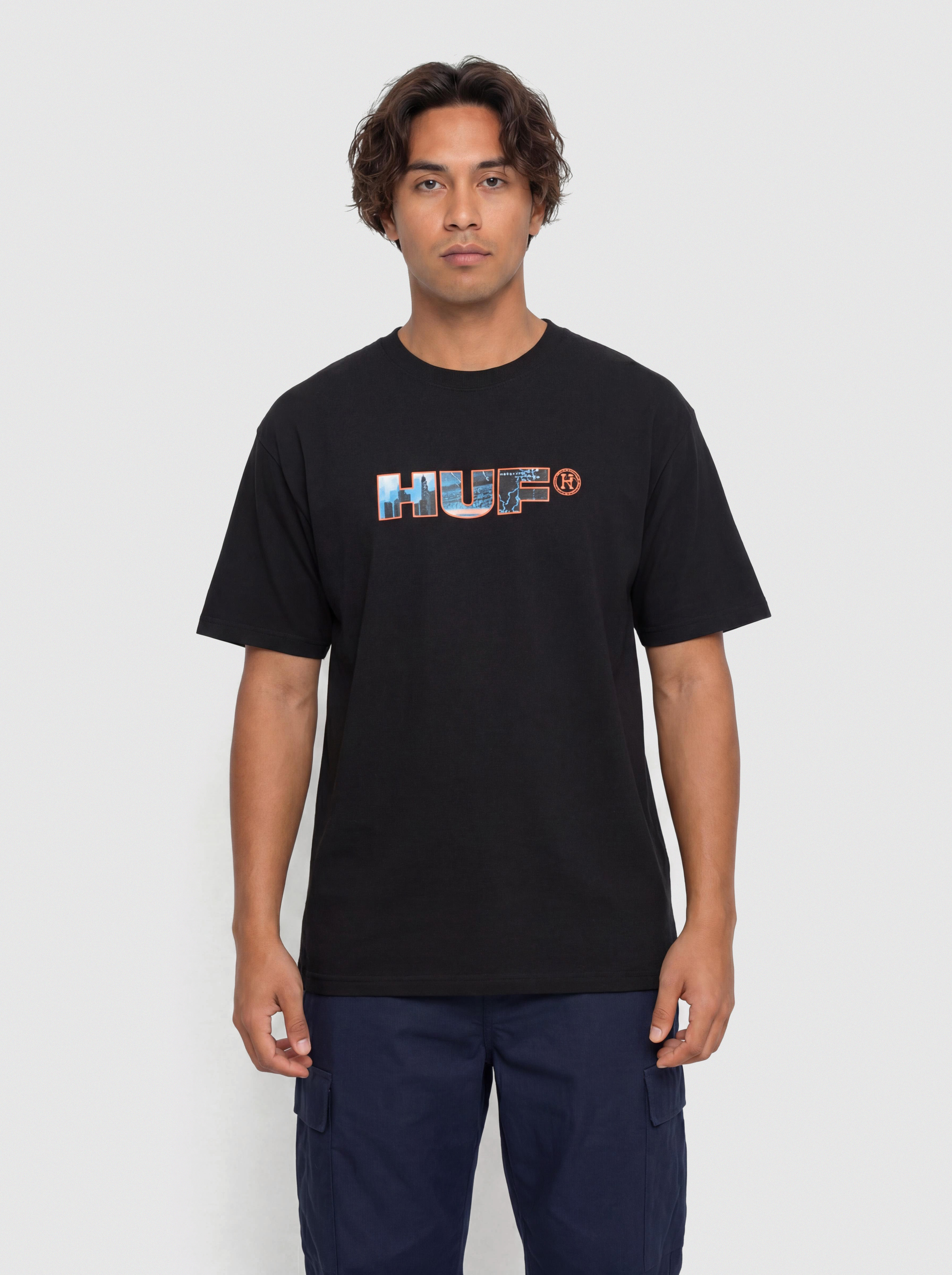 Тениска HUF Flight Path (black)