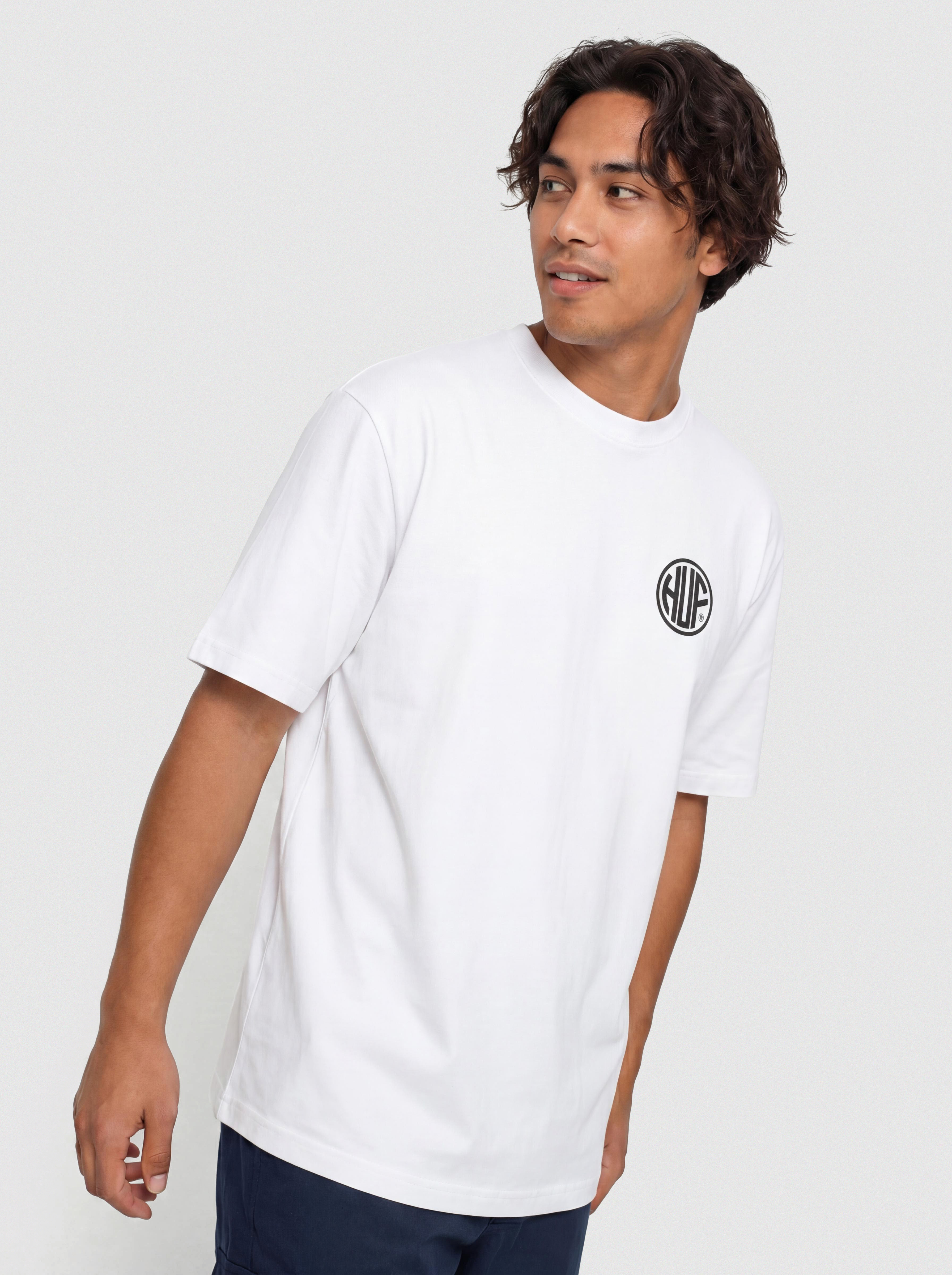 Тениска HUF Regional (white/black)
