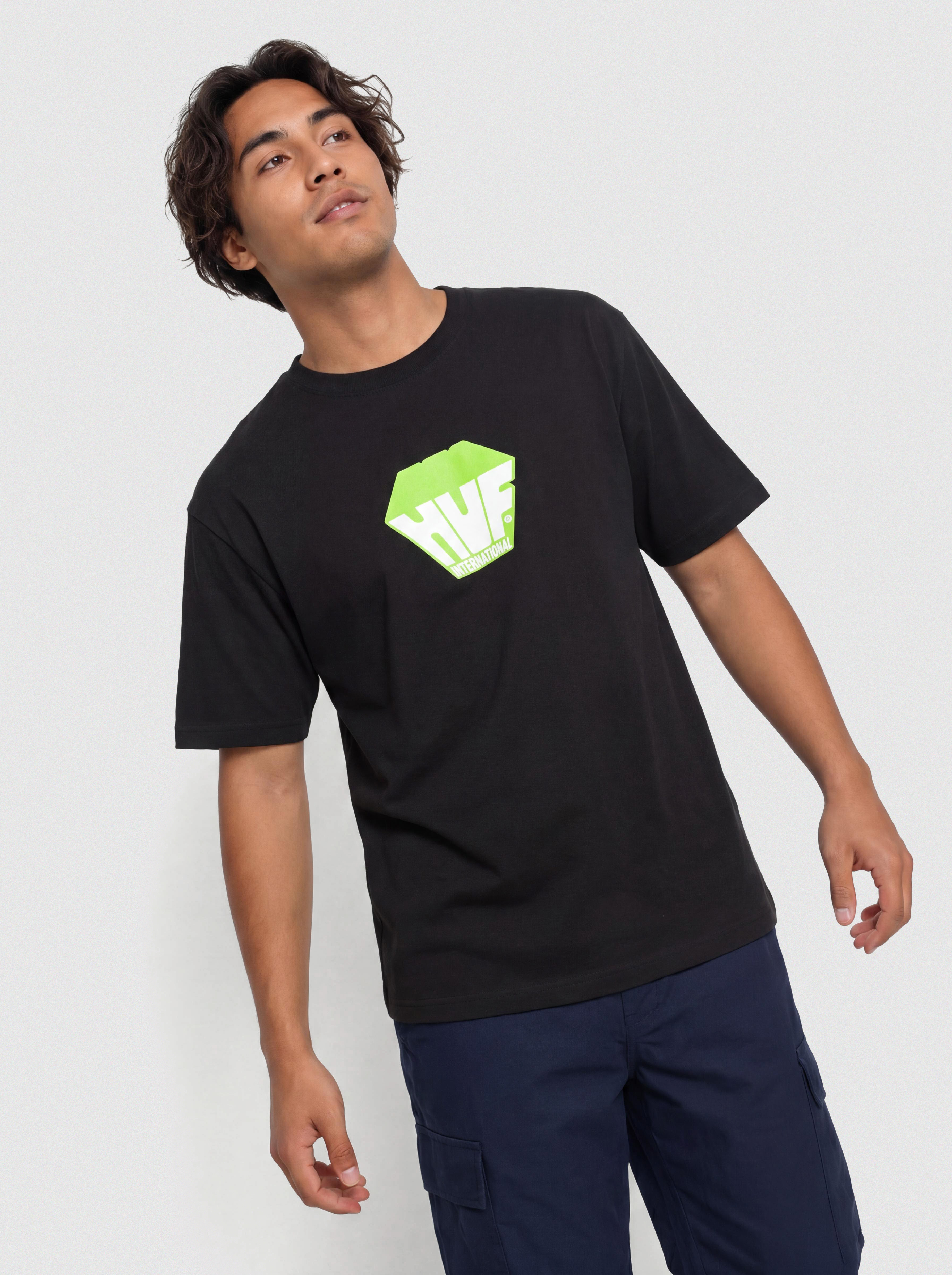 Тениска HUF Big Block (black)