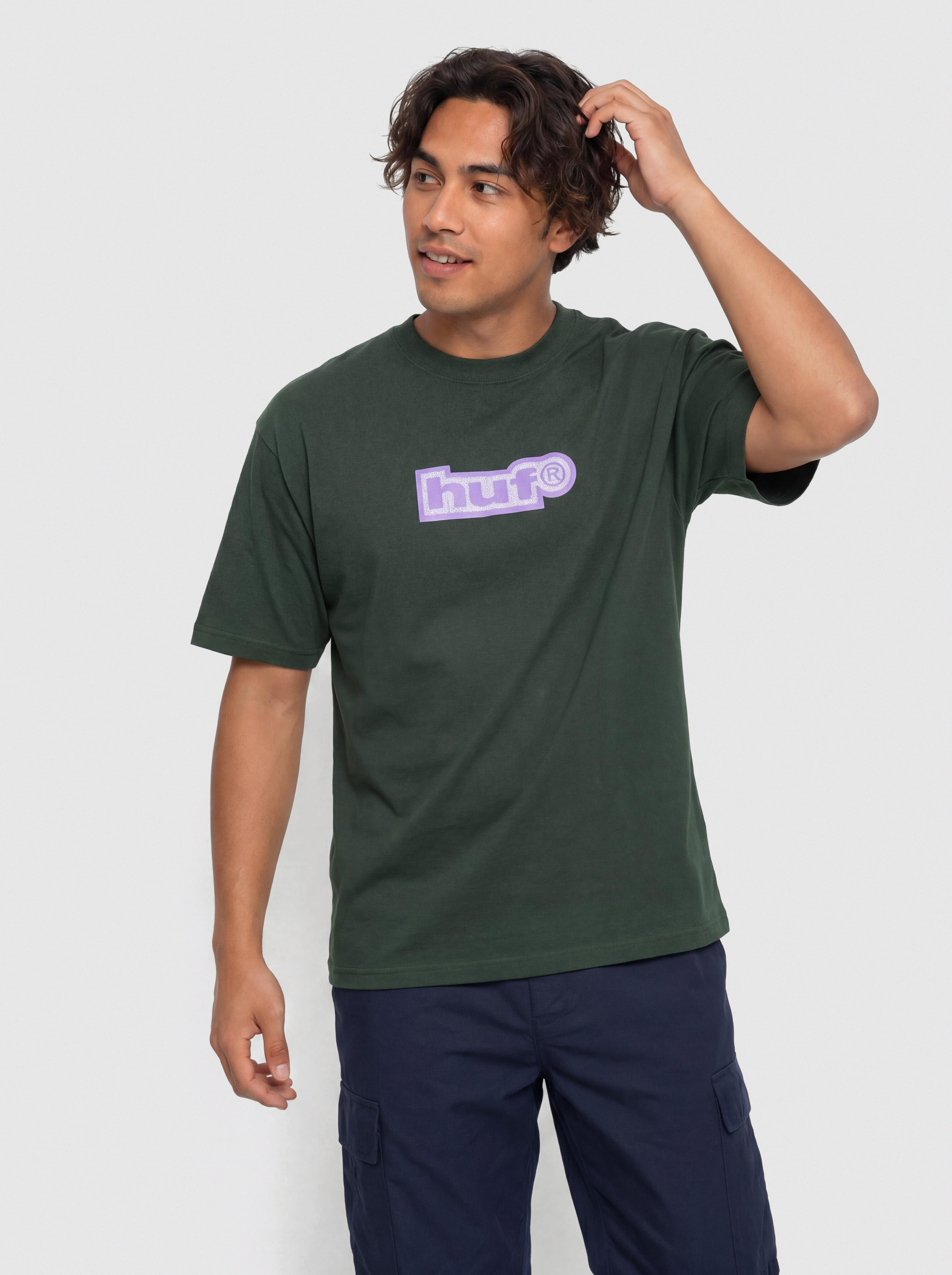 Тениска HUF 89 Outline (forest green)