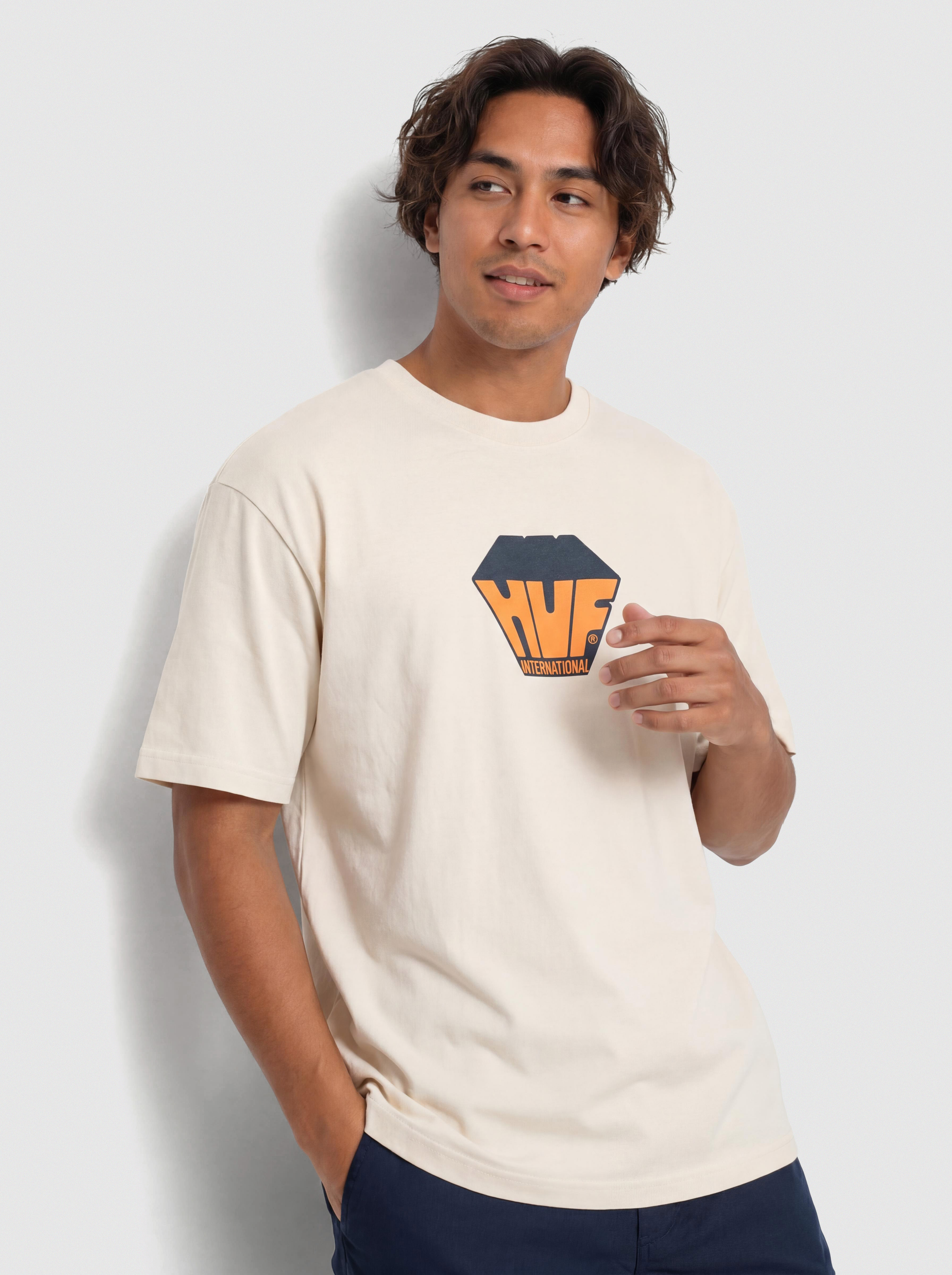 Тениска HUF Big Block (bleach)