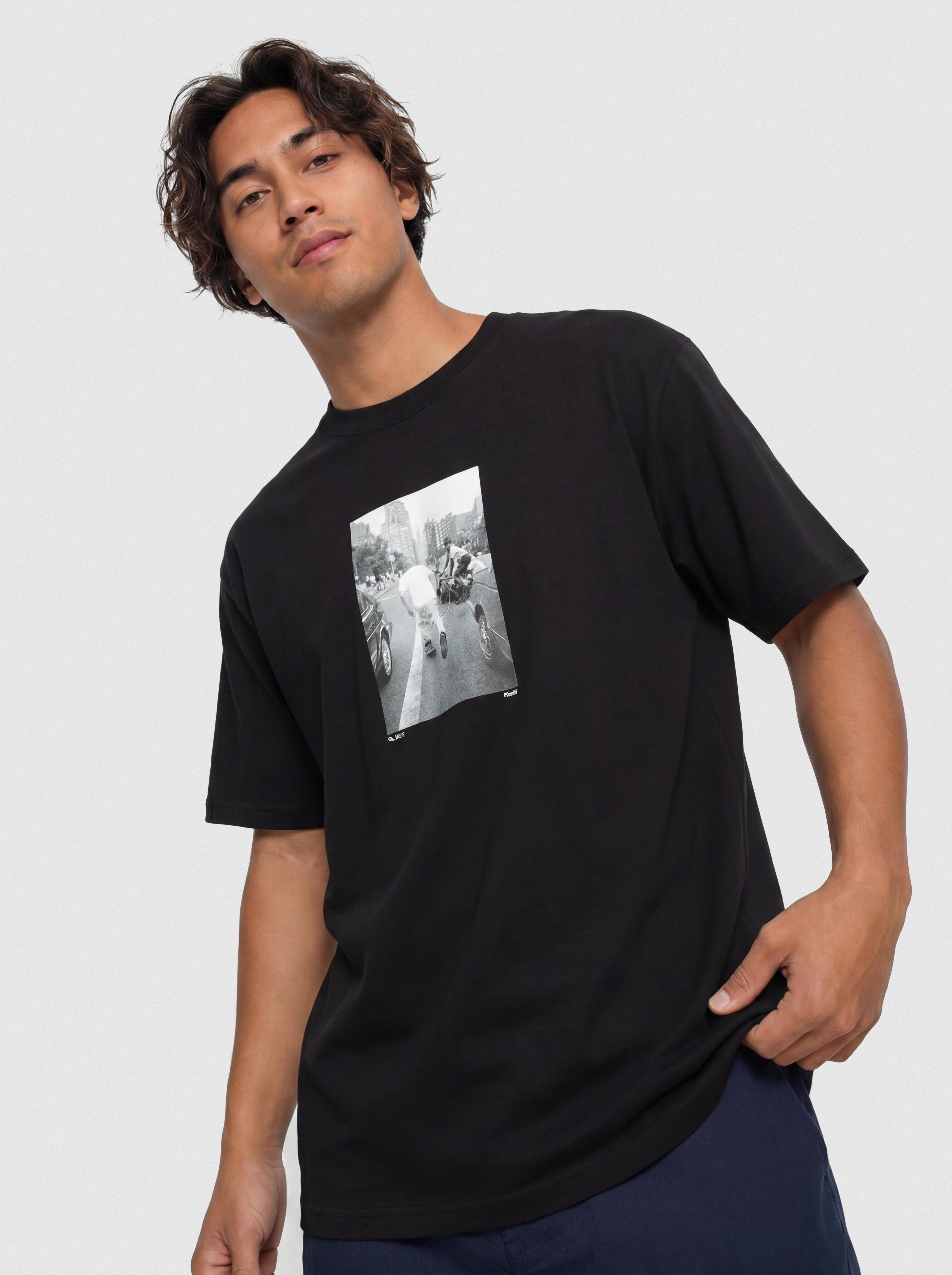 Тениска HUF Fight The Traffic (black)
