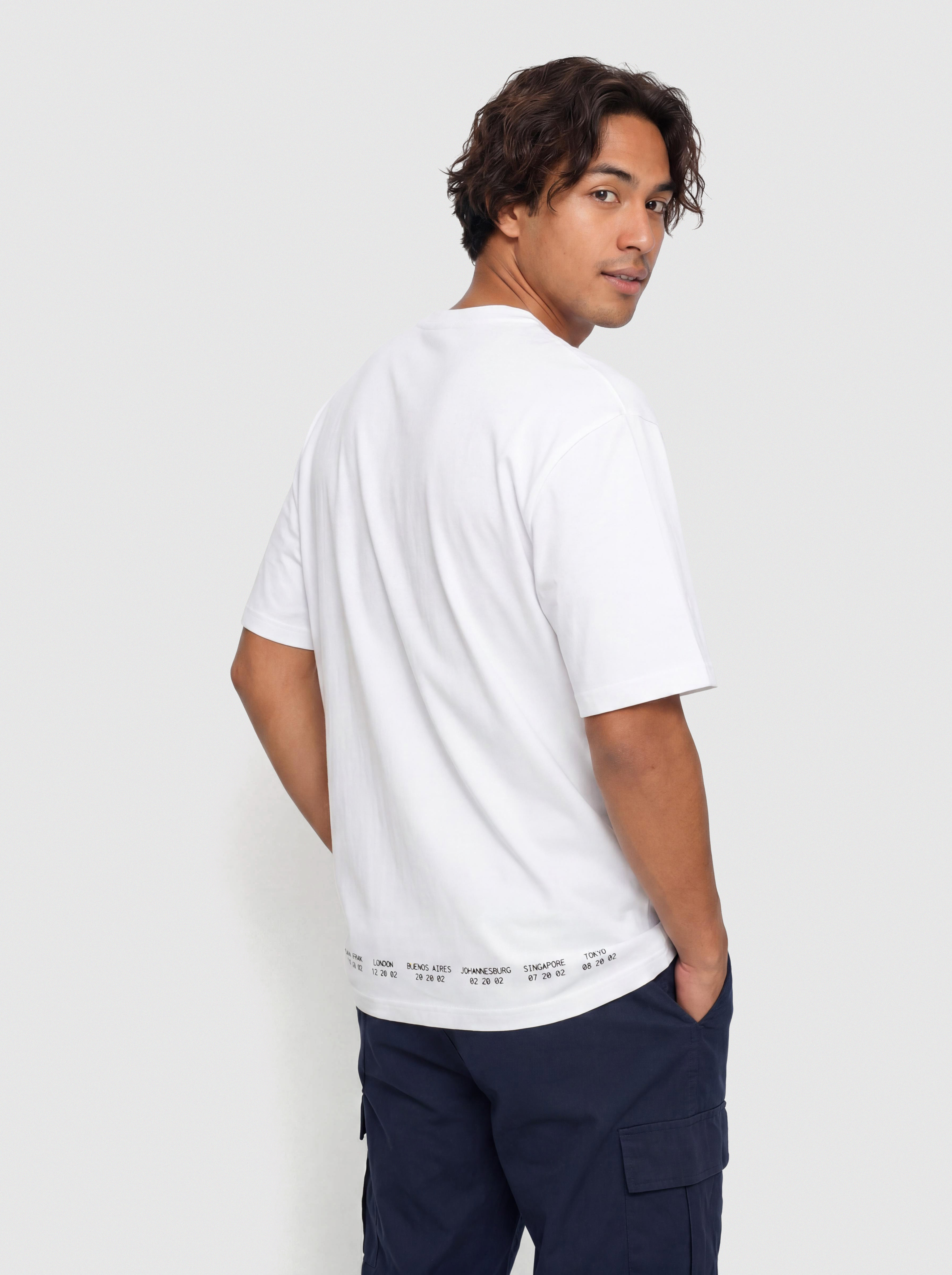Тениска HUF Flight Path (white)