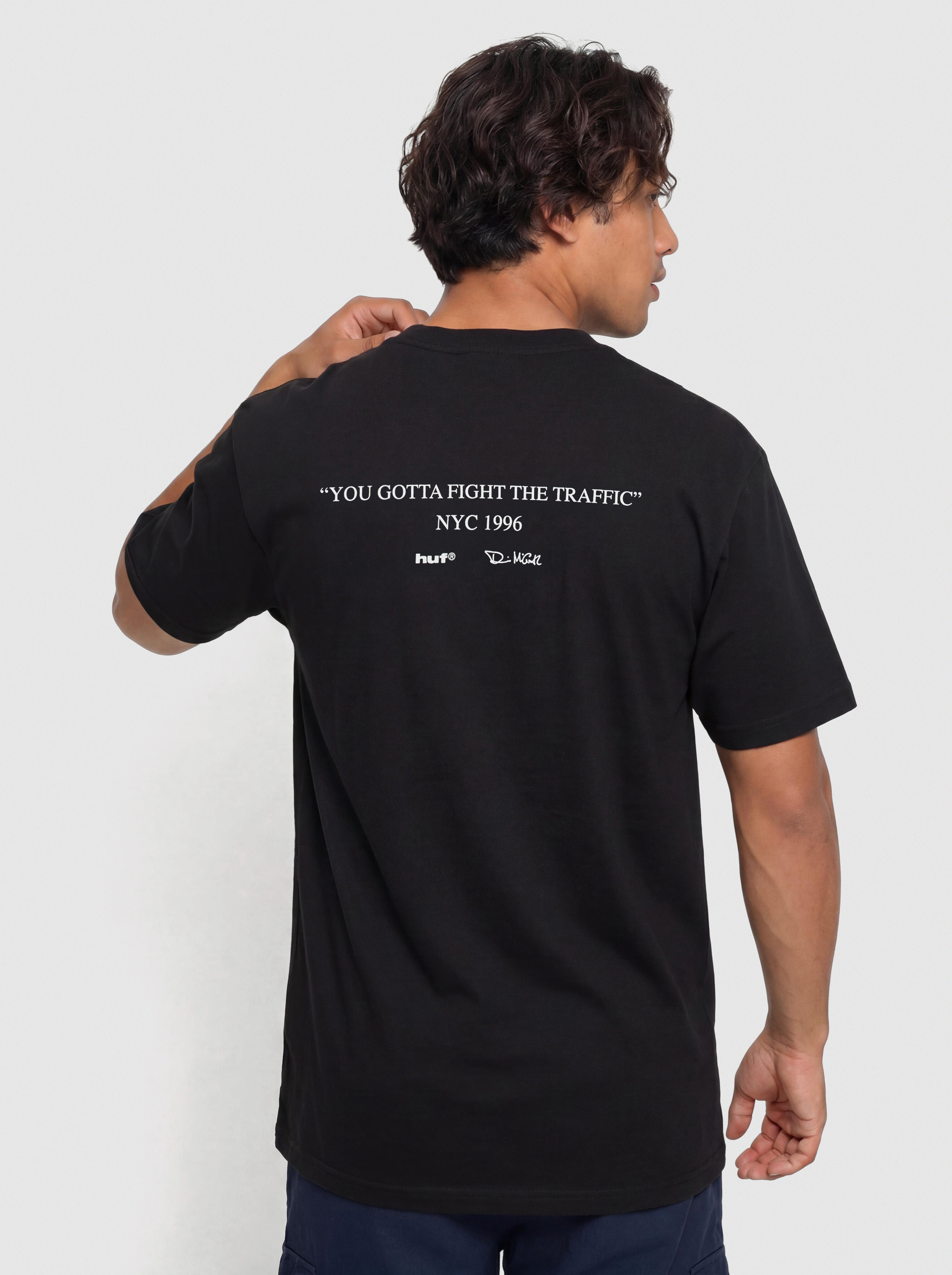 Тениска HUF Fight The Traffic (black)
