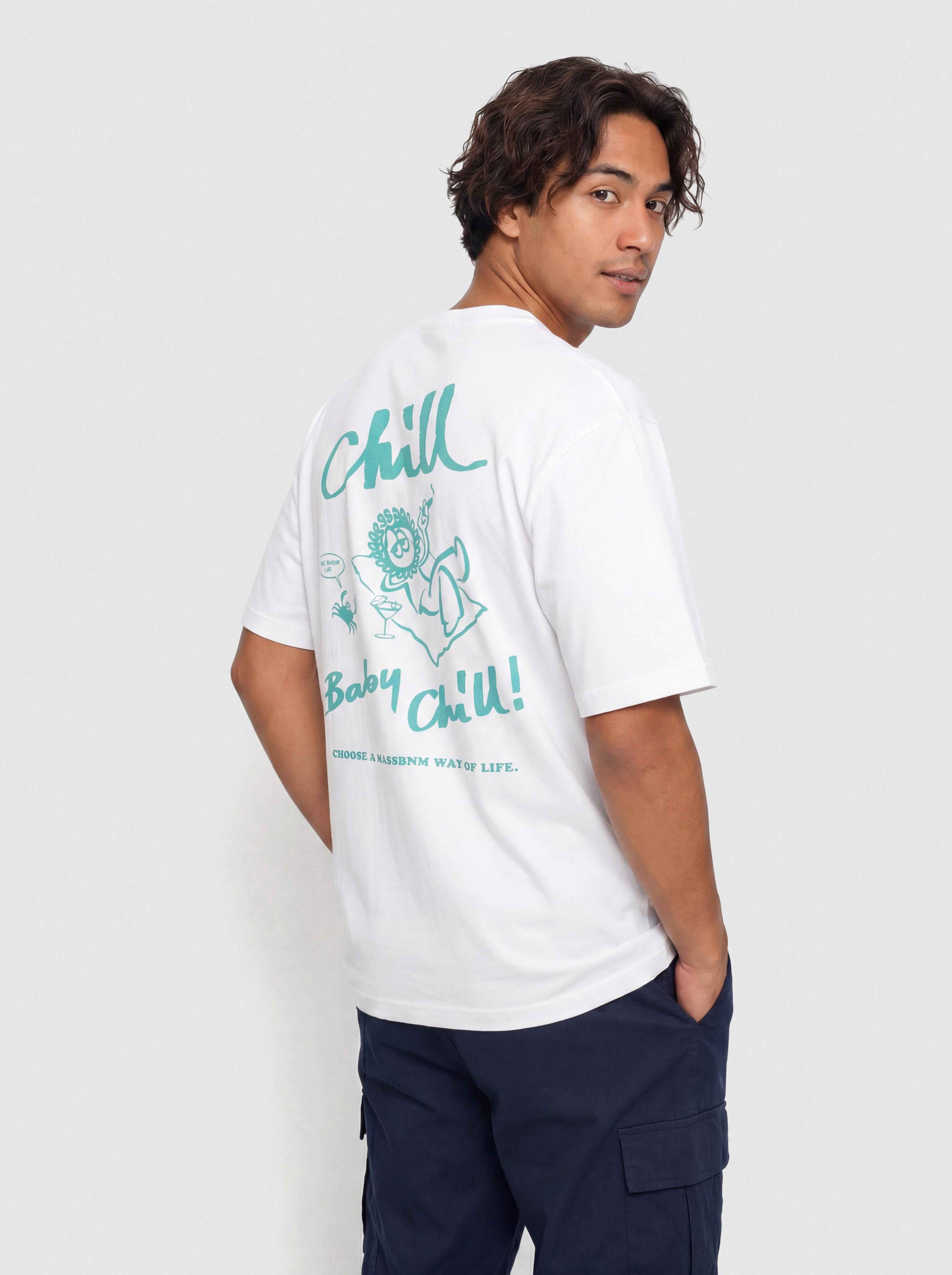 Тениска MassDnm Chill (white)