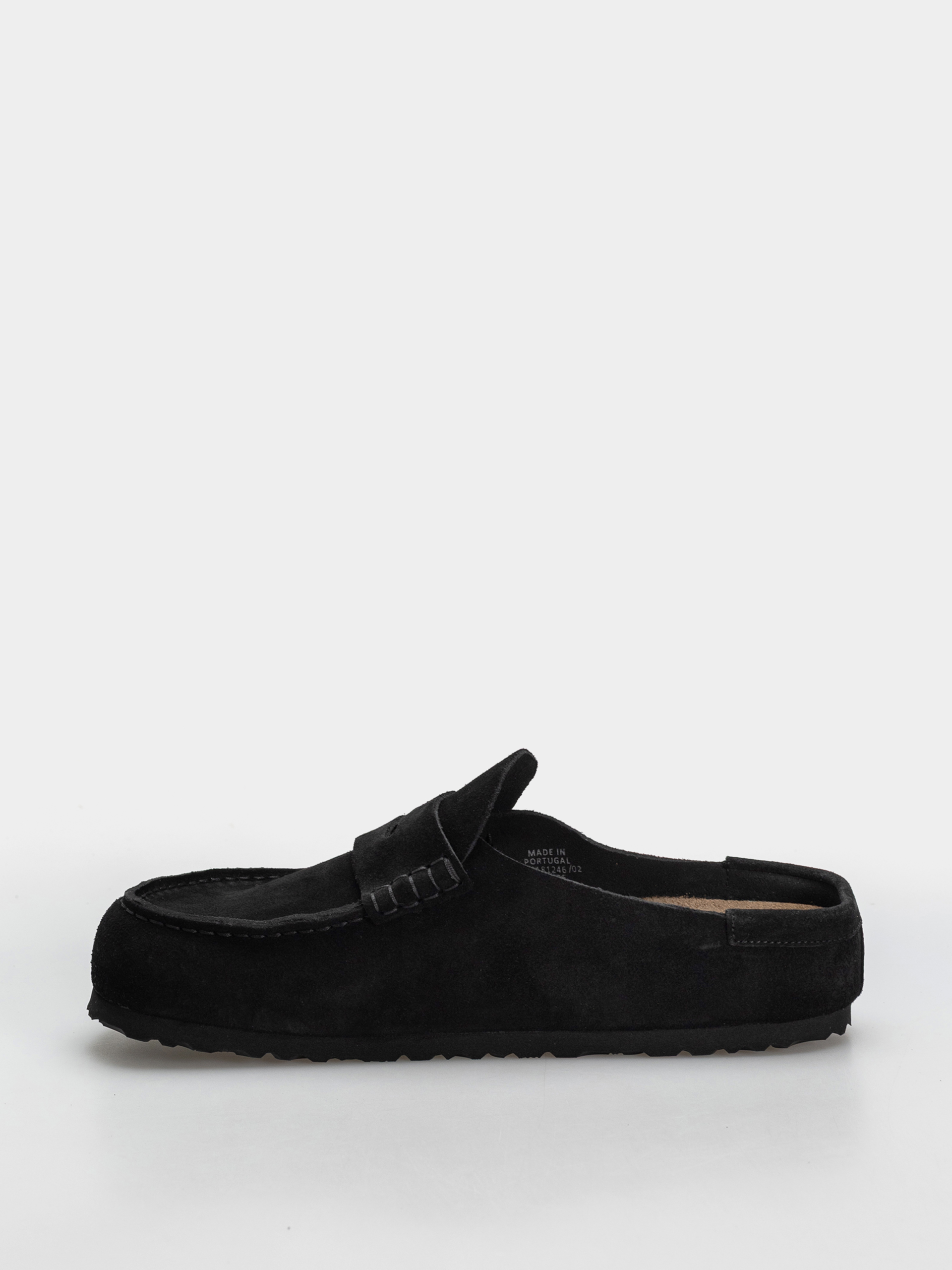 Чехли Birkenstock Naples Wrapped Suede Leather Regular (black)