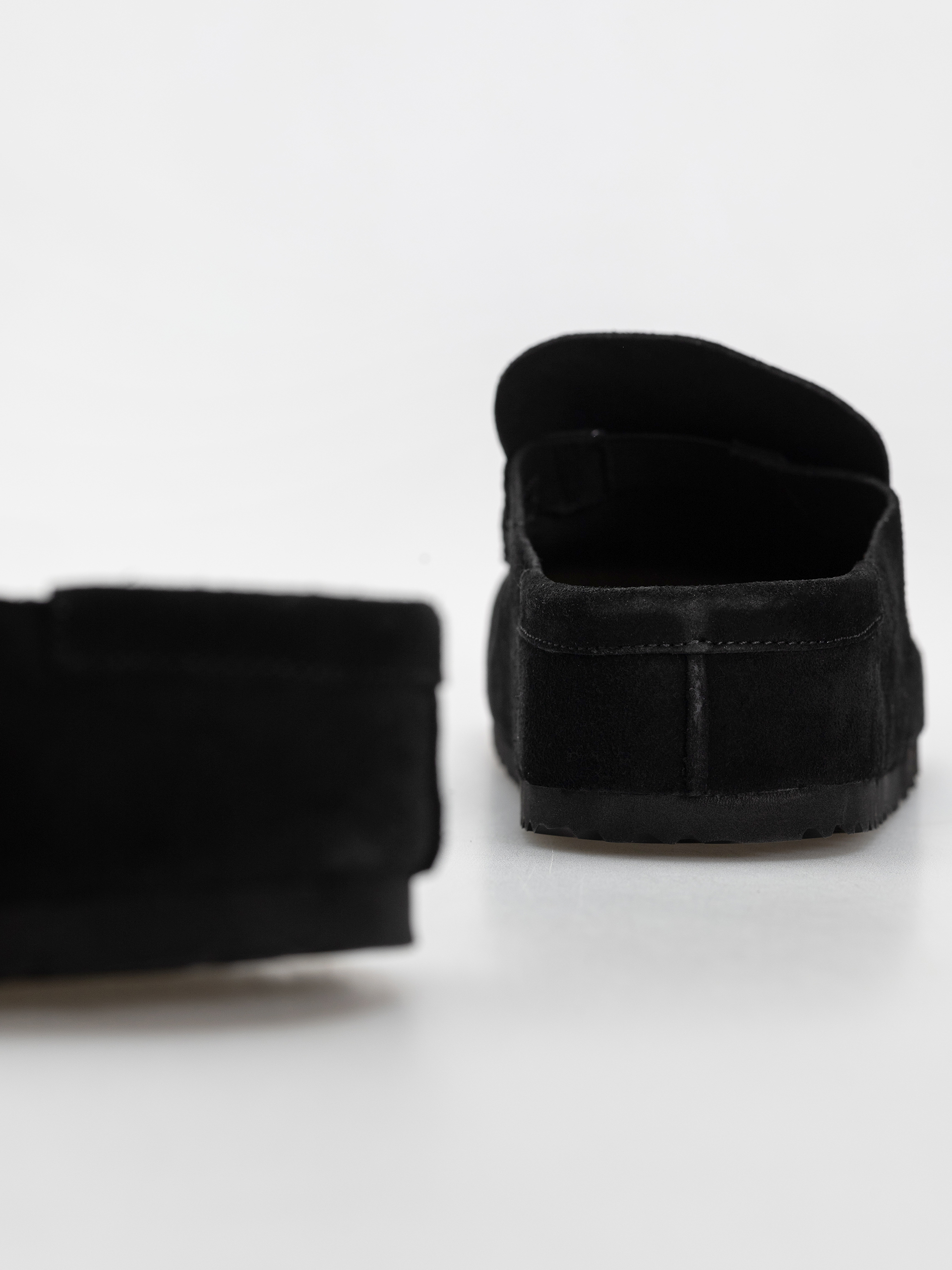 Чехли Birkenstock Naples Wrapped Suede Leather Regular (black)