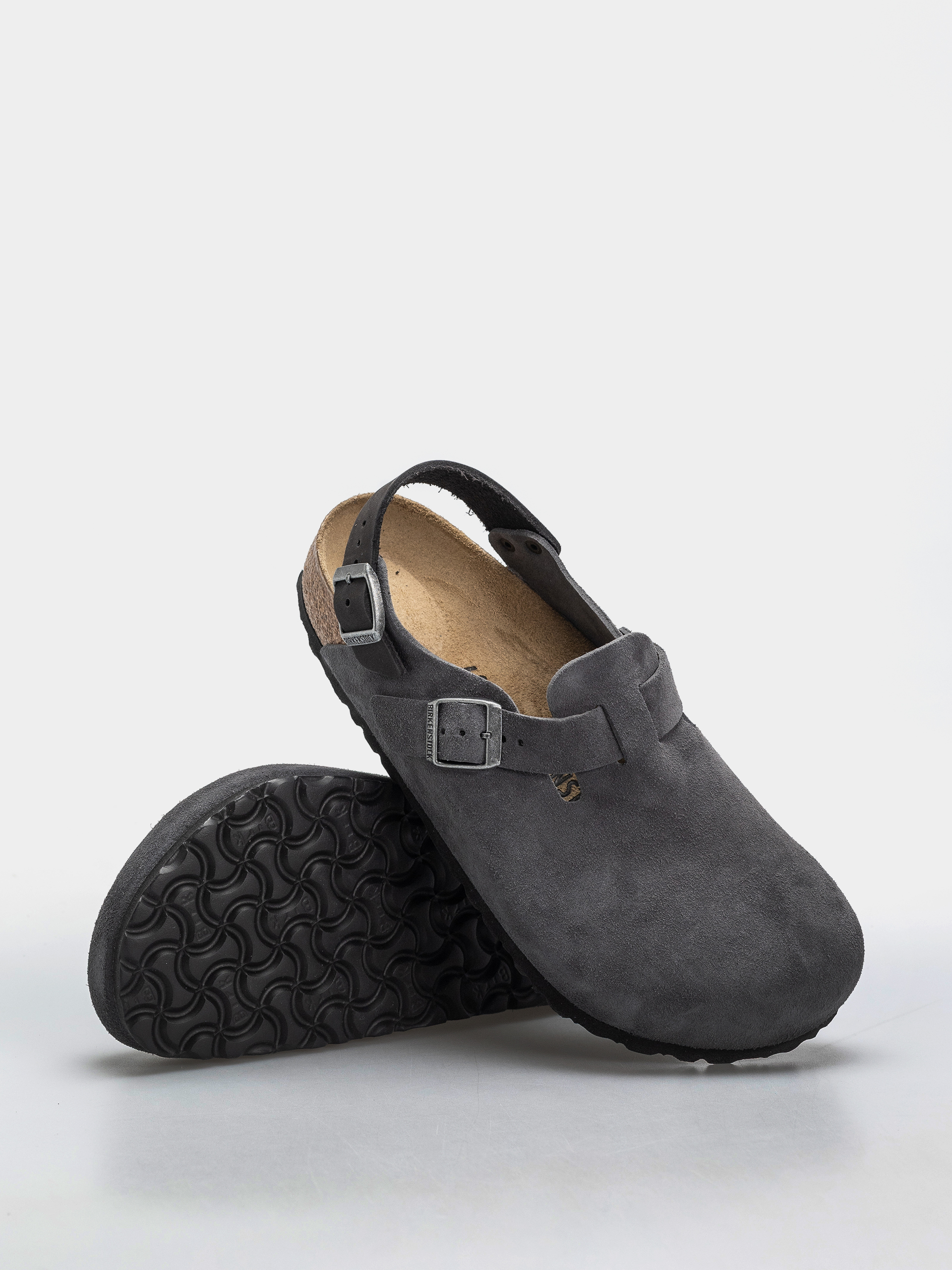 Чехли Birkenstock Tokio Suede Leather Regular (charcoal)