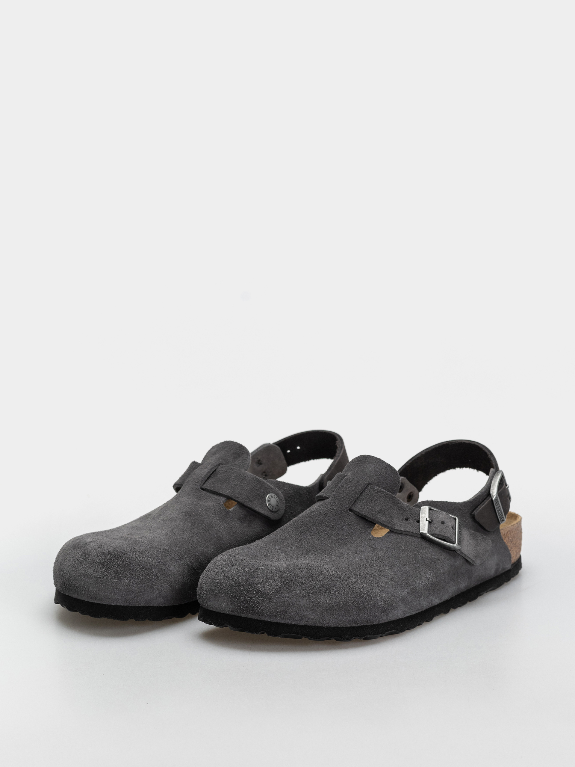 Чехли Birkenstock Tokio Suede Leather Regular (charcoal)