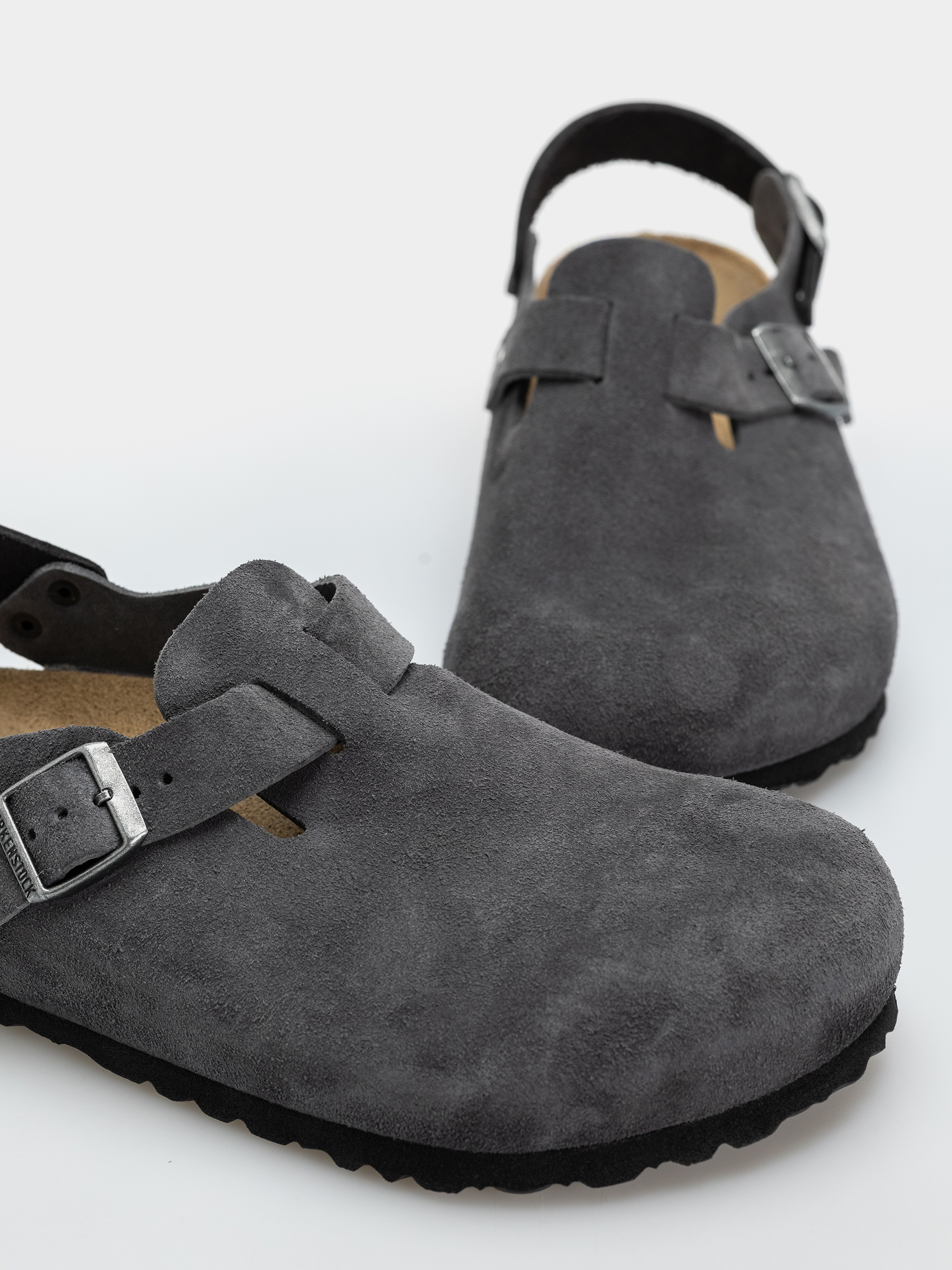 Чехли Birkenstock Tokio Suede Leather Regular (charcoal)