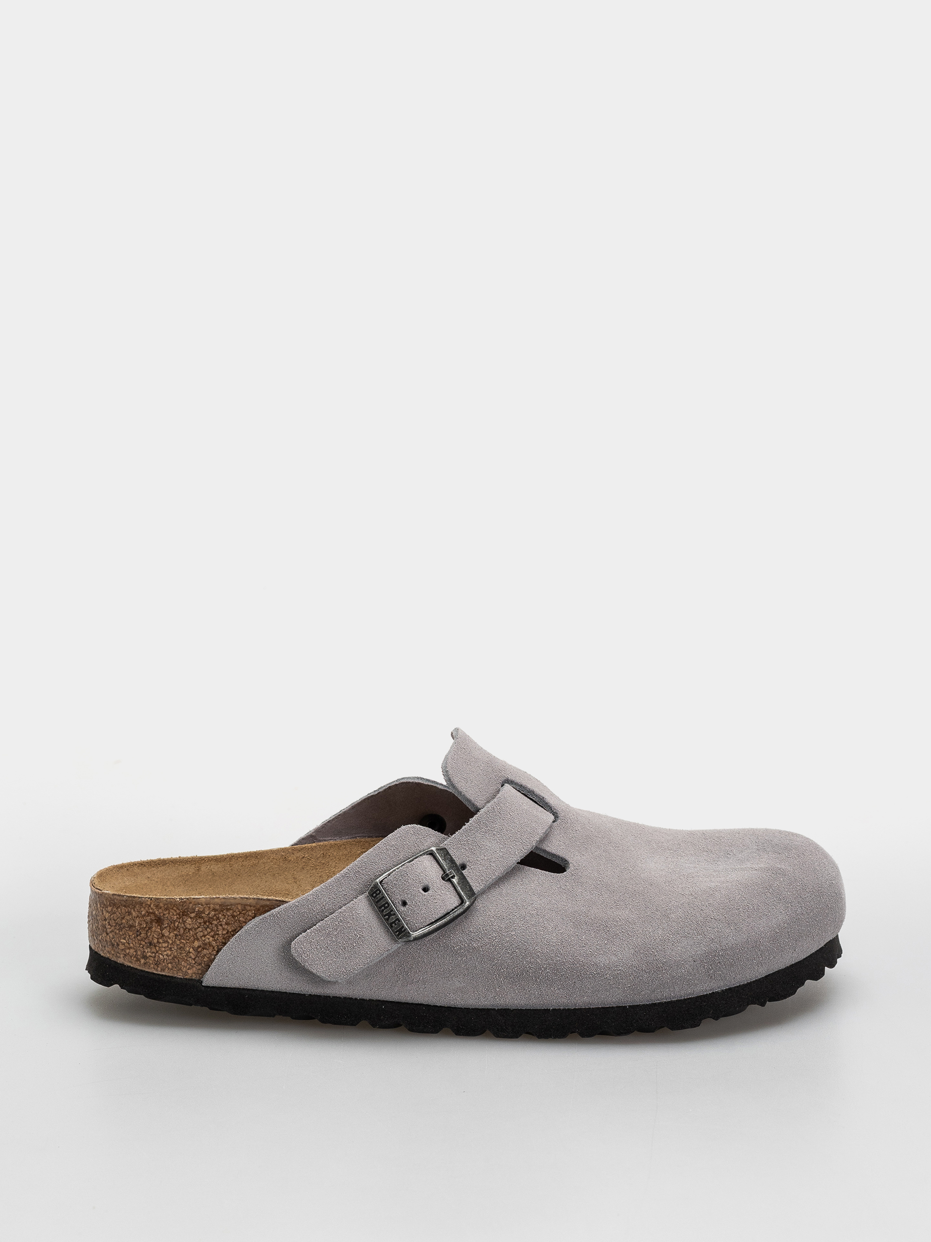 Чехли Birkenstock Boston Suede Leather Narrow (lavender sky)