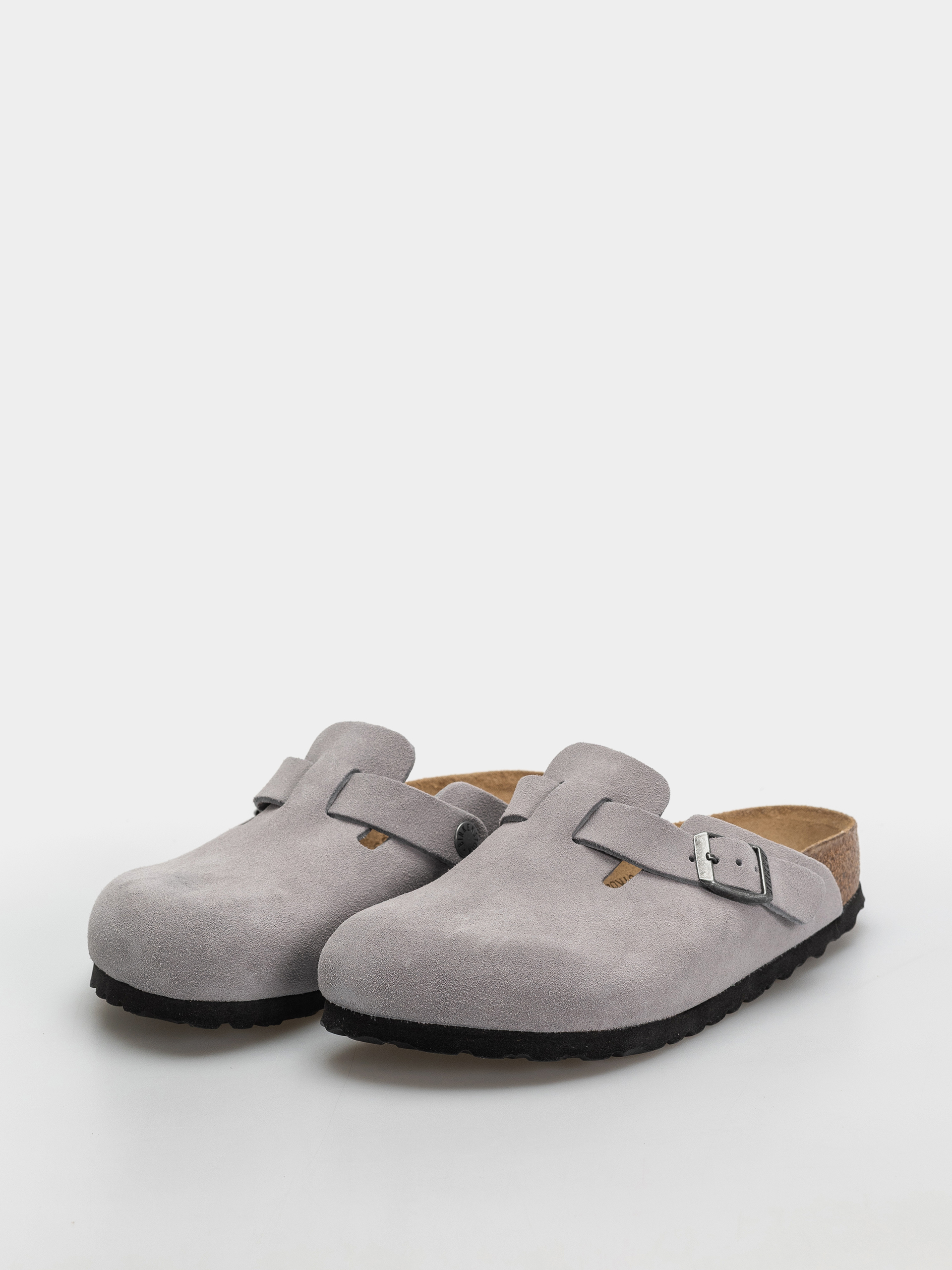 Чехли Birkenstock Boston Suede Leather Narrow (lavender sky)