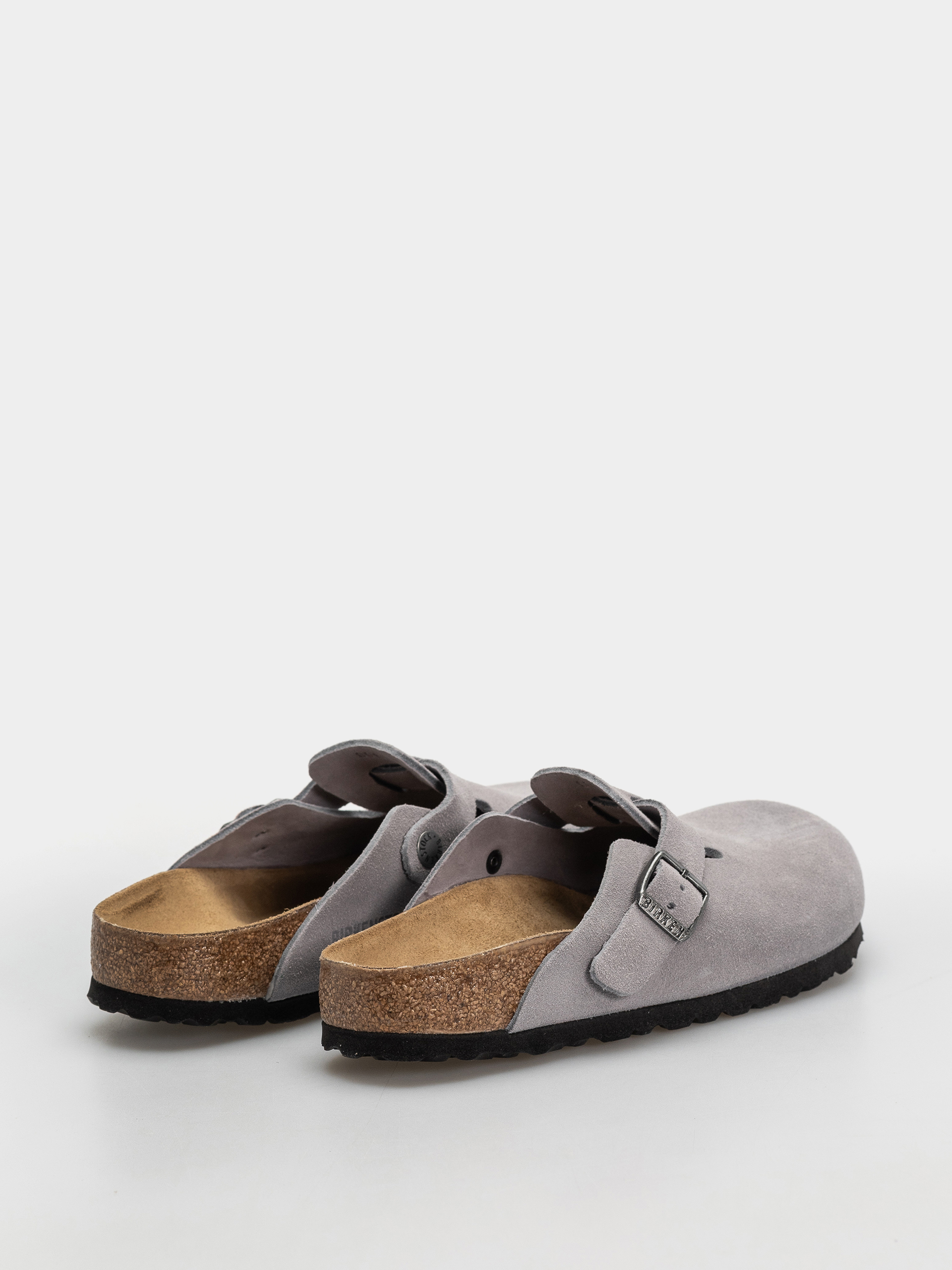 Чехли Birkenstock Boston Suede Leather Narrow (lavender sky)