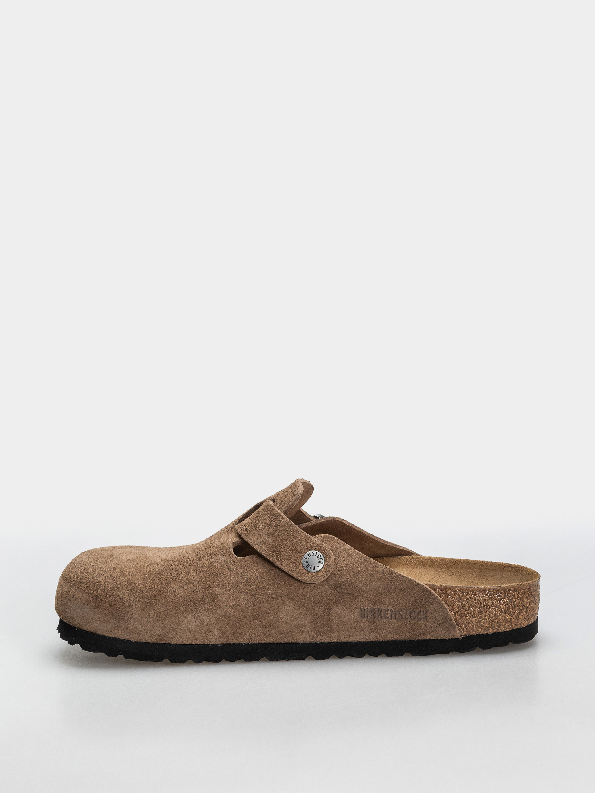 Чехли Birkenstock Boston Suede Leather Regular (dark tea)