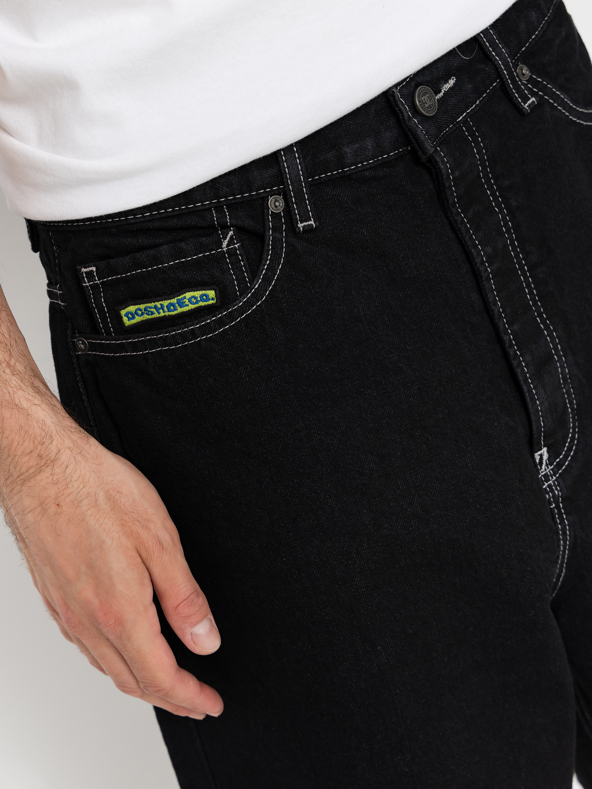 Къси панталони DC Baggy Denim (black tint)